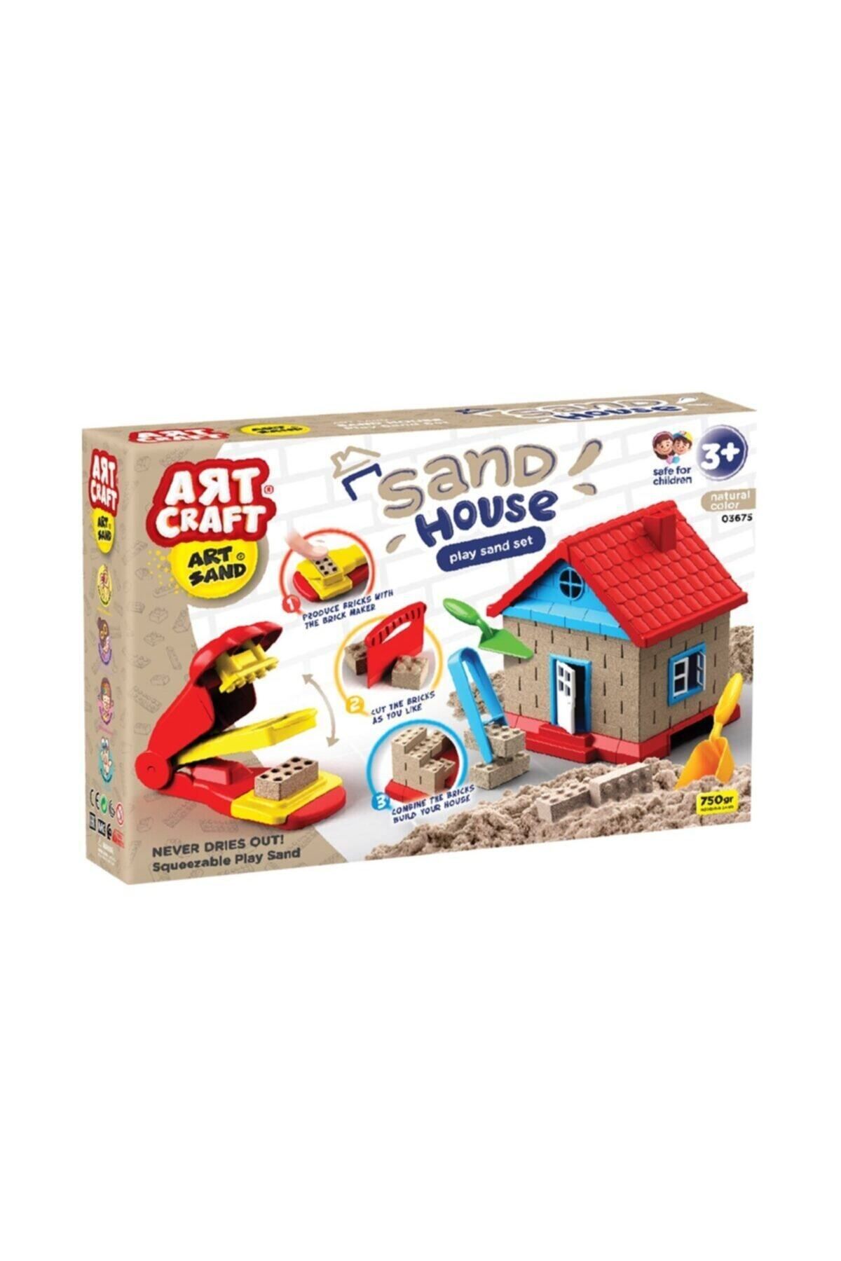 Fen Toys-Dede Kinetik Kum Oyun Seti 13 Parça - Sand House