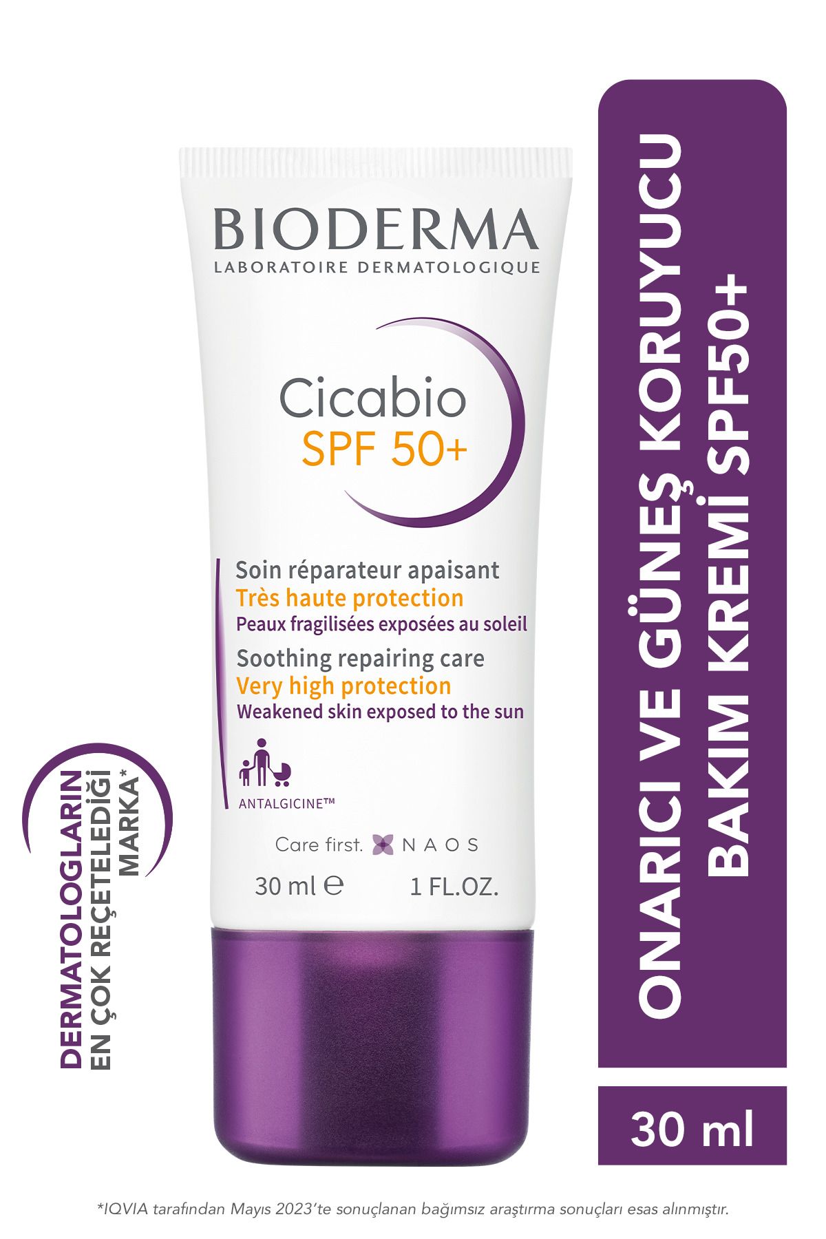 Bioderma Cicabio Cream Spf50 Onarıcı, Leke Önleyici Güneş Koruyucu Yüz, Vücut Bakım Kremi 30 ml