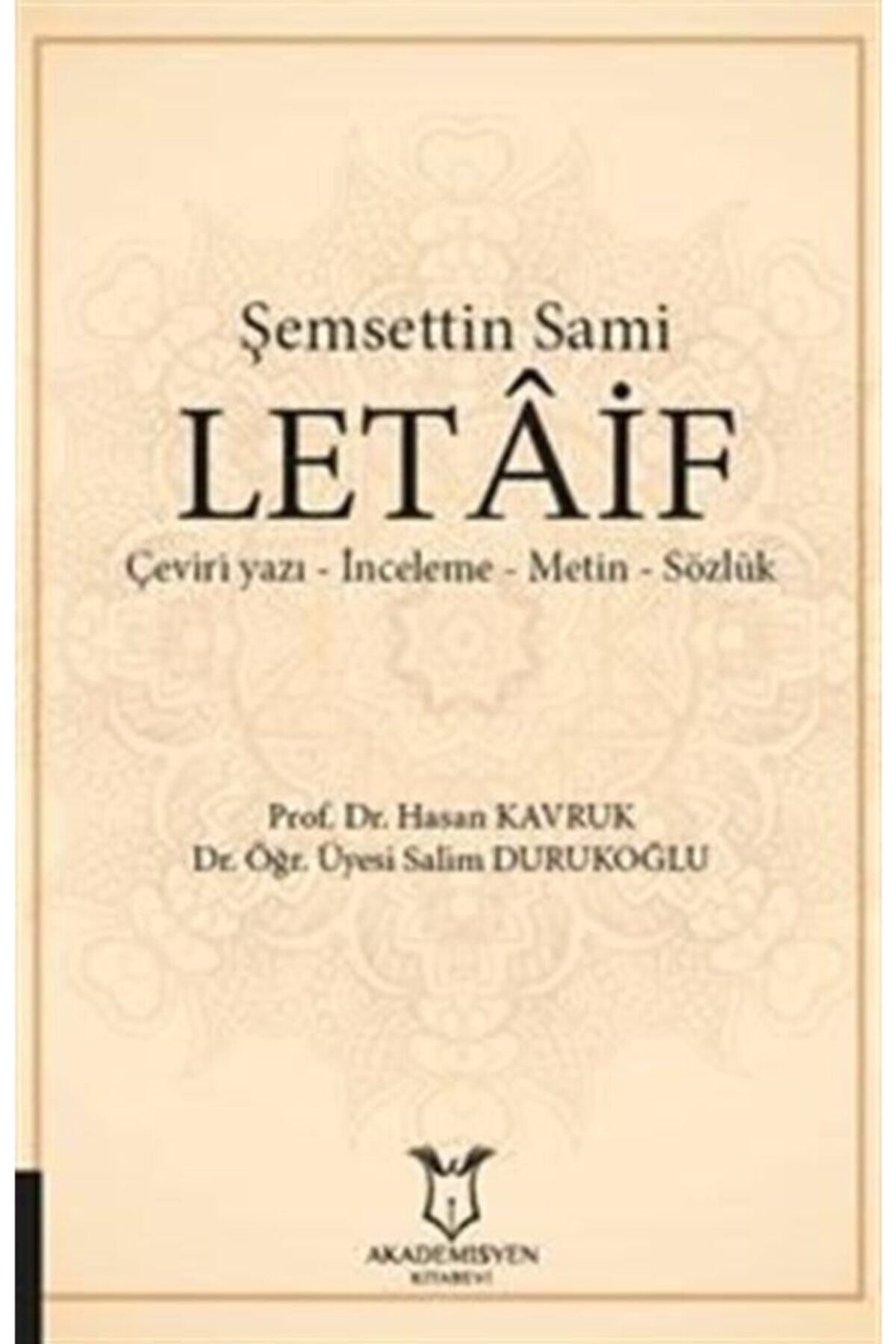 Akademisyen Kitabevi Şemsettin Sami Letaif