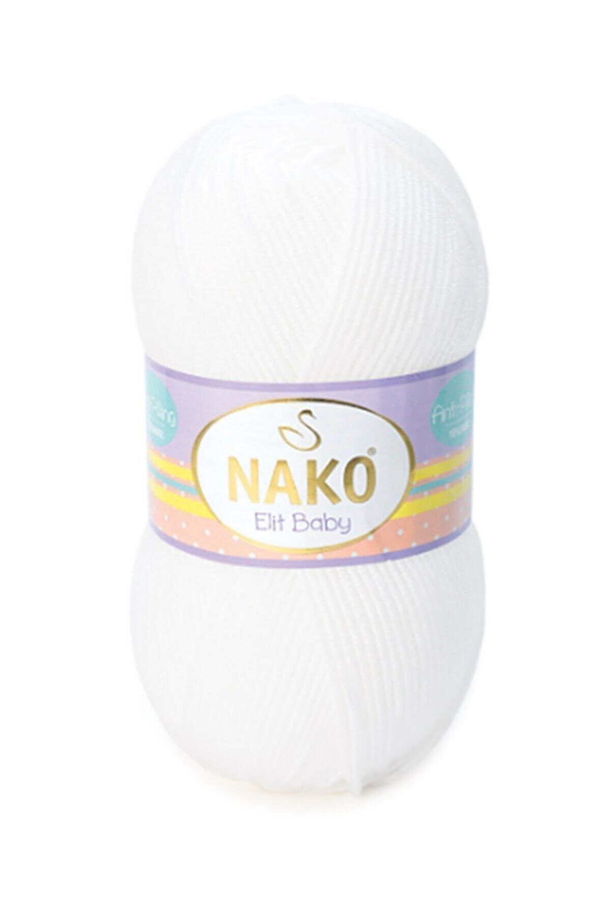 Nako Elit Baby Bebek Hırkası Kazak Yapmak Için Anti-pilling Acrylic 100 g 250 m 0208 | Tüylenmeyen Ip