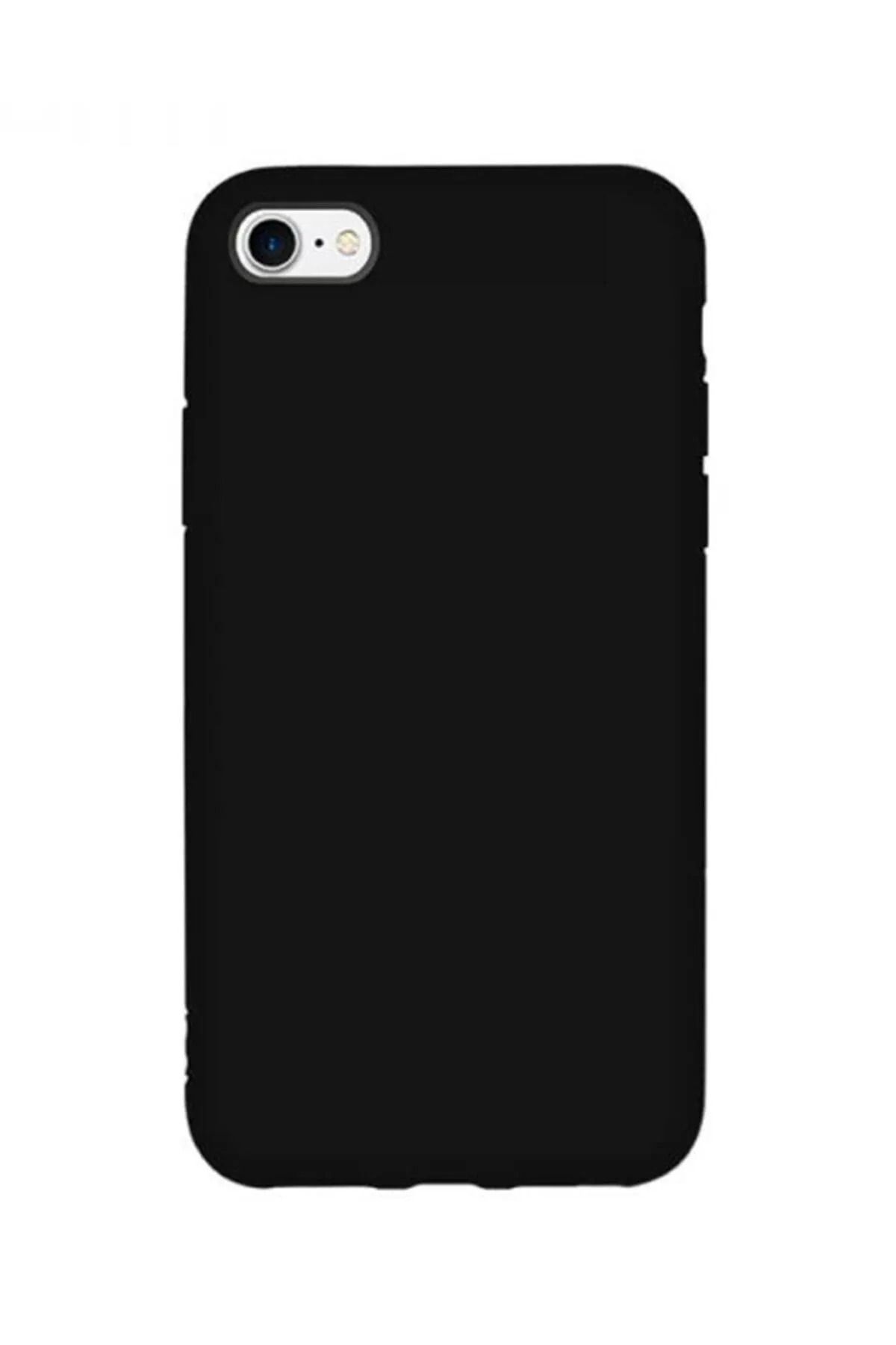 KVK PRİVACY Iphone 7 / 8 / Se 2020 Uyumlu Içi Kadife Lansman Silikon Kılıf Kapak Siyah