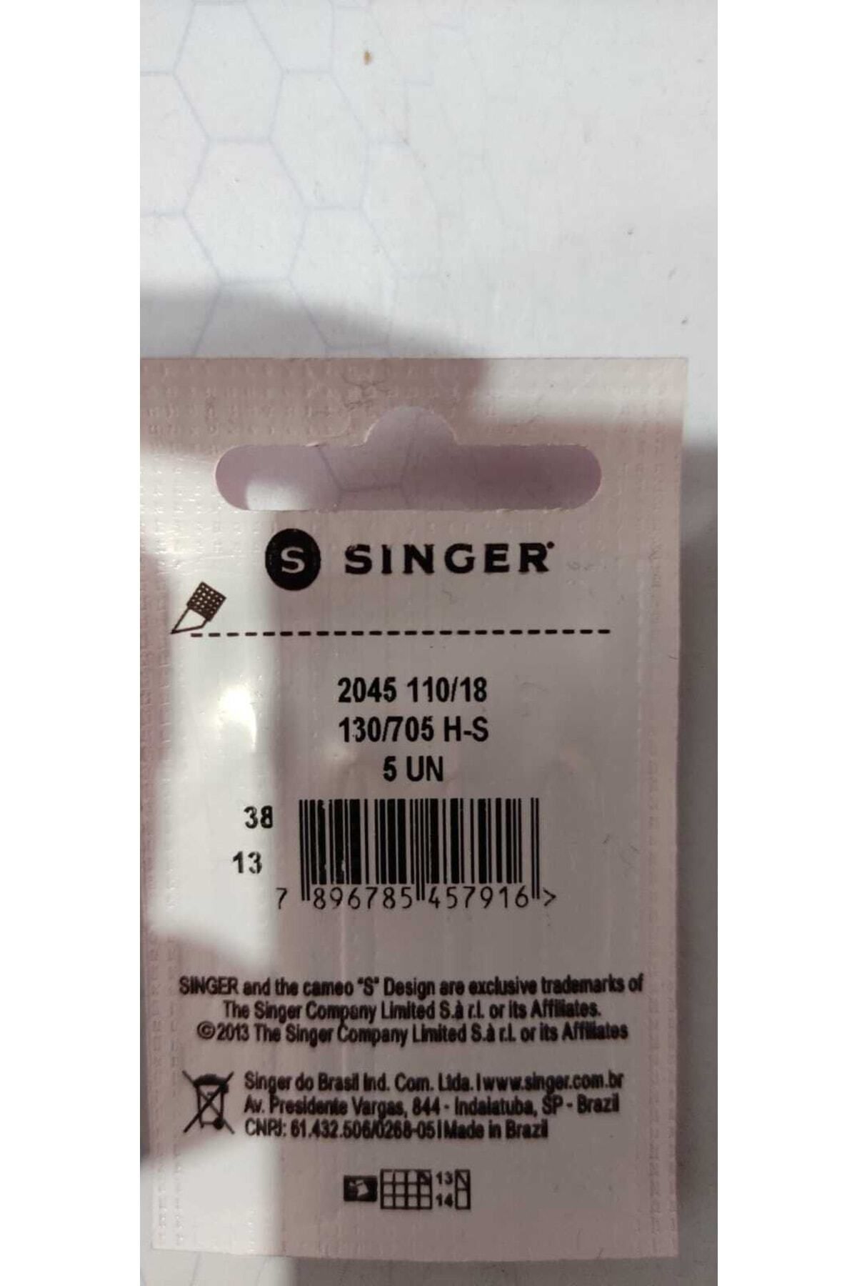 SINGER 18 Numara Dikiş Makinesi İğnesi  2045 110/18