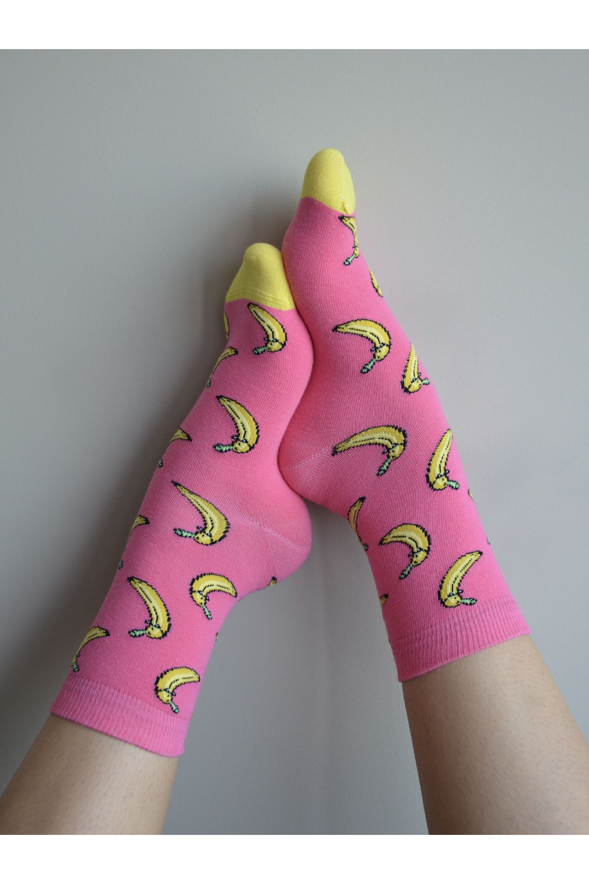 Socks Story Unisex Renkli Muz Desenli Çorap
