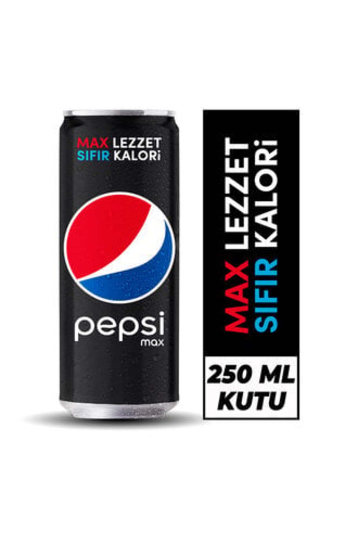 Pepsi Max Şekersiz Kola Kutu 250 ml ( 5 ADET )