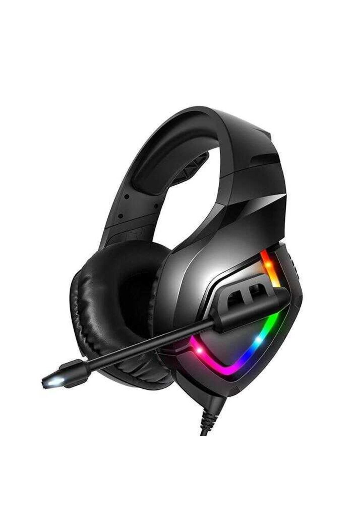 Dolia Oyuncu Kulaklığı Gözalıcı Işıklı Tasarım Yüksek Kaliteli Ses(onikuma K1b)-siyah