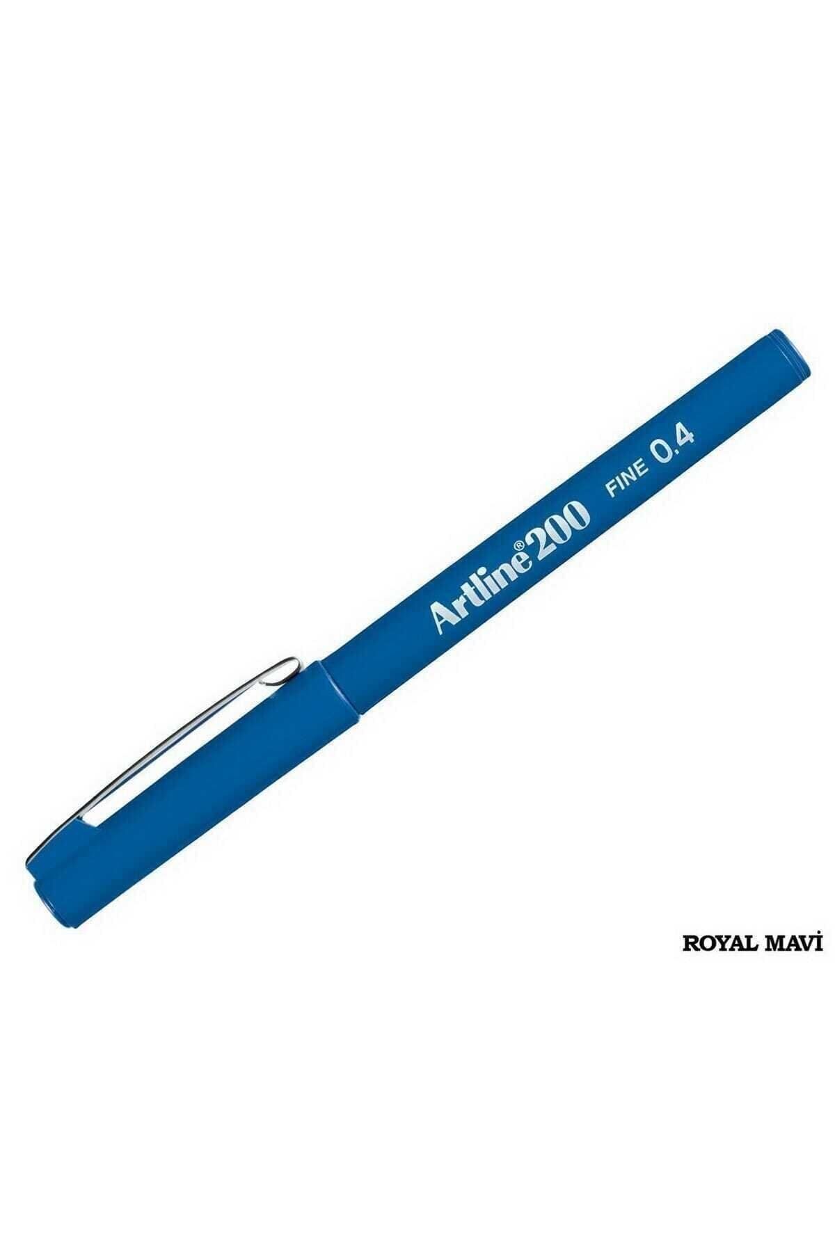 artline Fine Yazı Kalemi 0.4 Mm Keçe Uçlu Royal Mavi