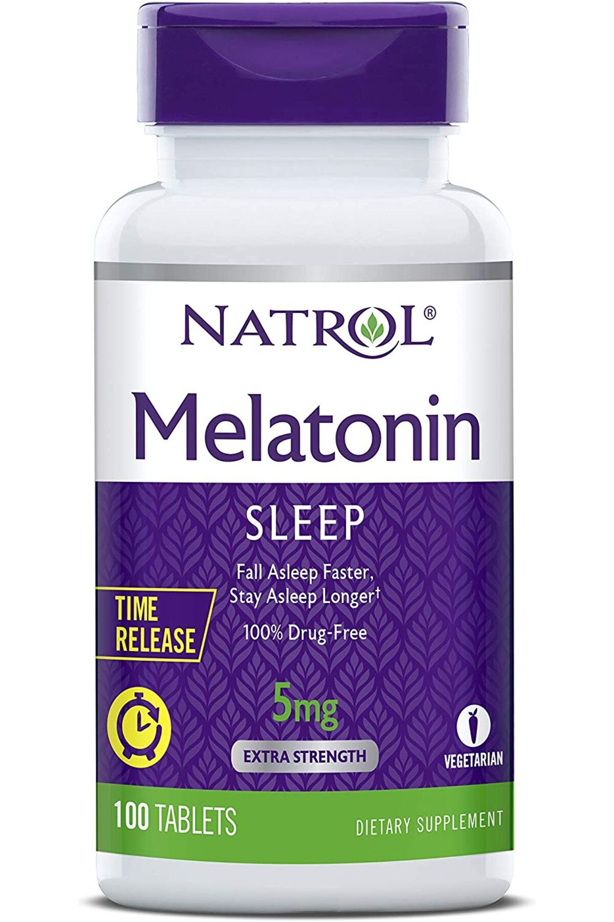 Natrol Melatonin 5mg Time-release, 100 Tb. Skt: 30.06.2026