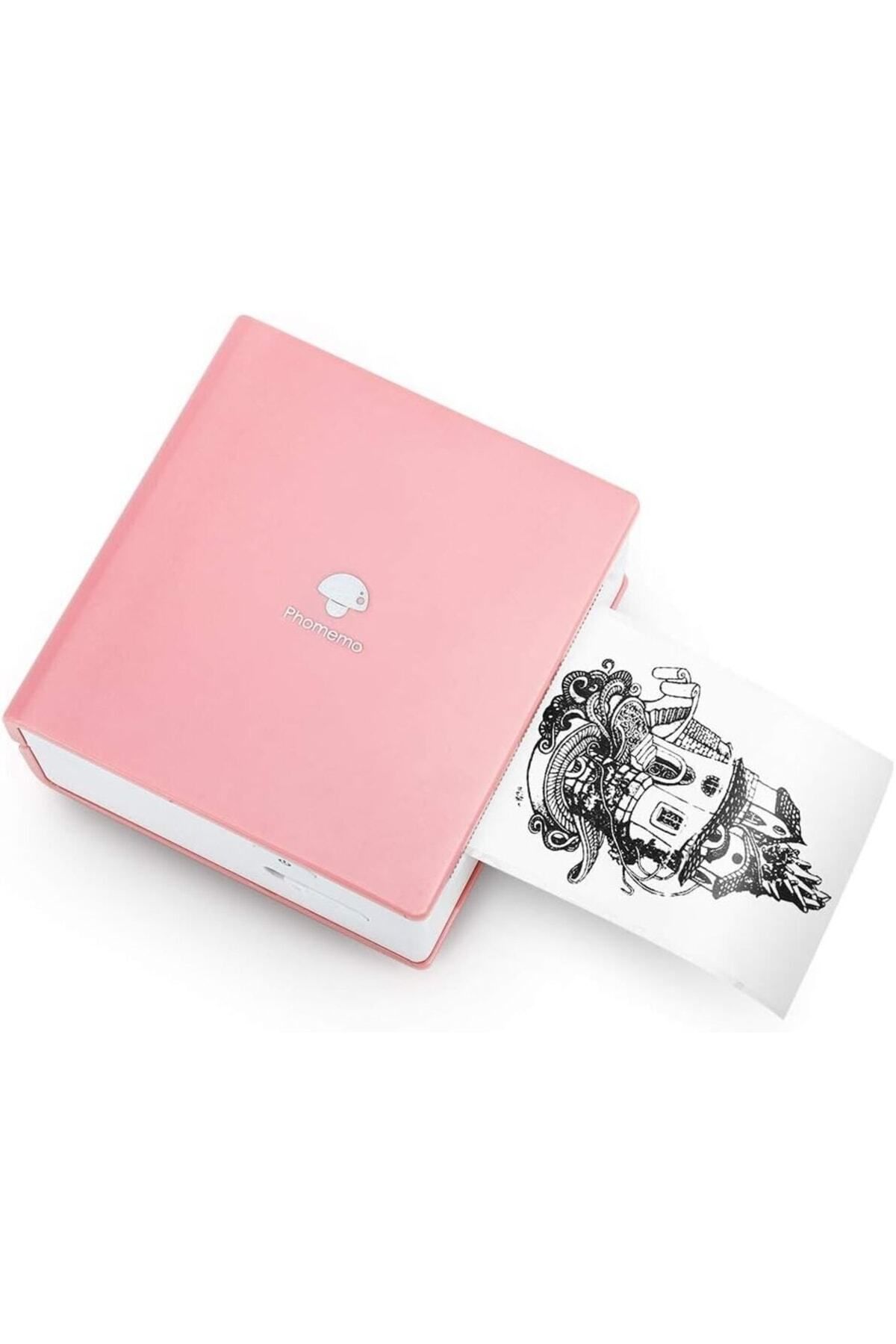 Phomemo M02 Cep Yazıcı-mini Etiket Yazıcı Bluetooth Mürekkepsiz Termal Fotoğraf 
Yazıcısı M02-Pink