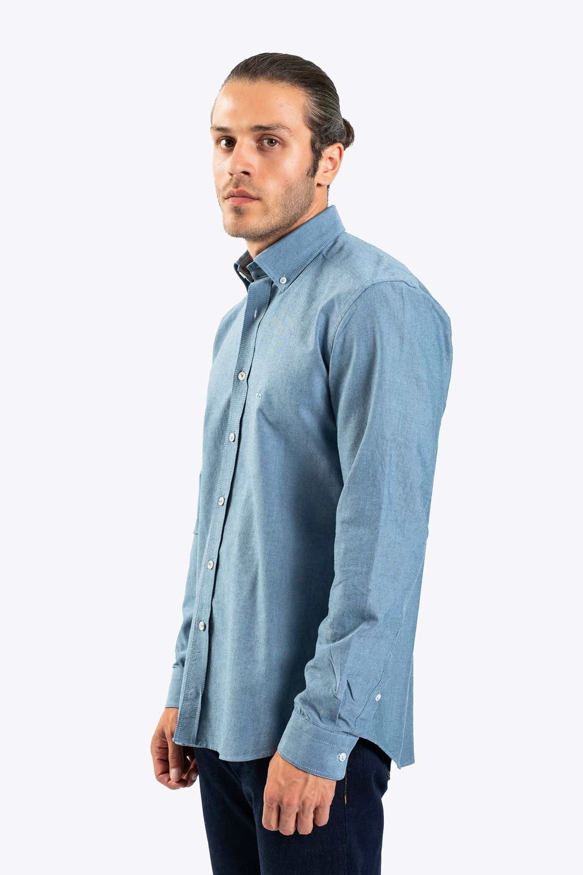 Karaca Erkek Slım Fıt Gömlek-Açık Mavi