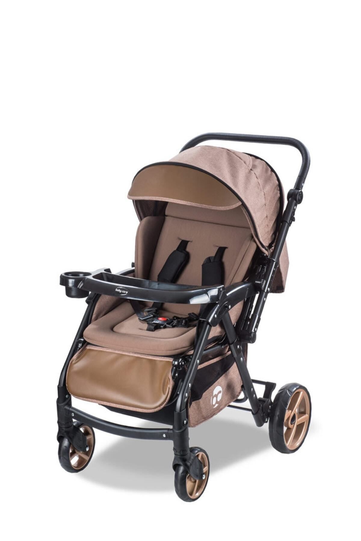 Baby Care Bebek Arabası - Bc-500 Combo Maxi Pro - Çift Yönlü Katlanır Bebek Arabası Kahve