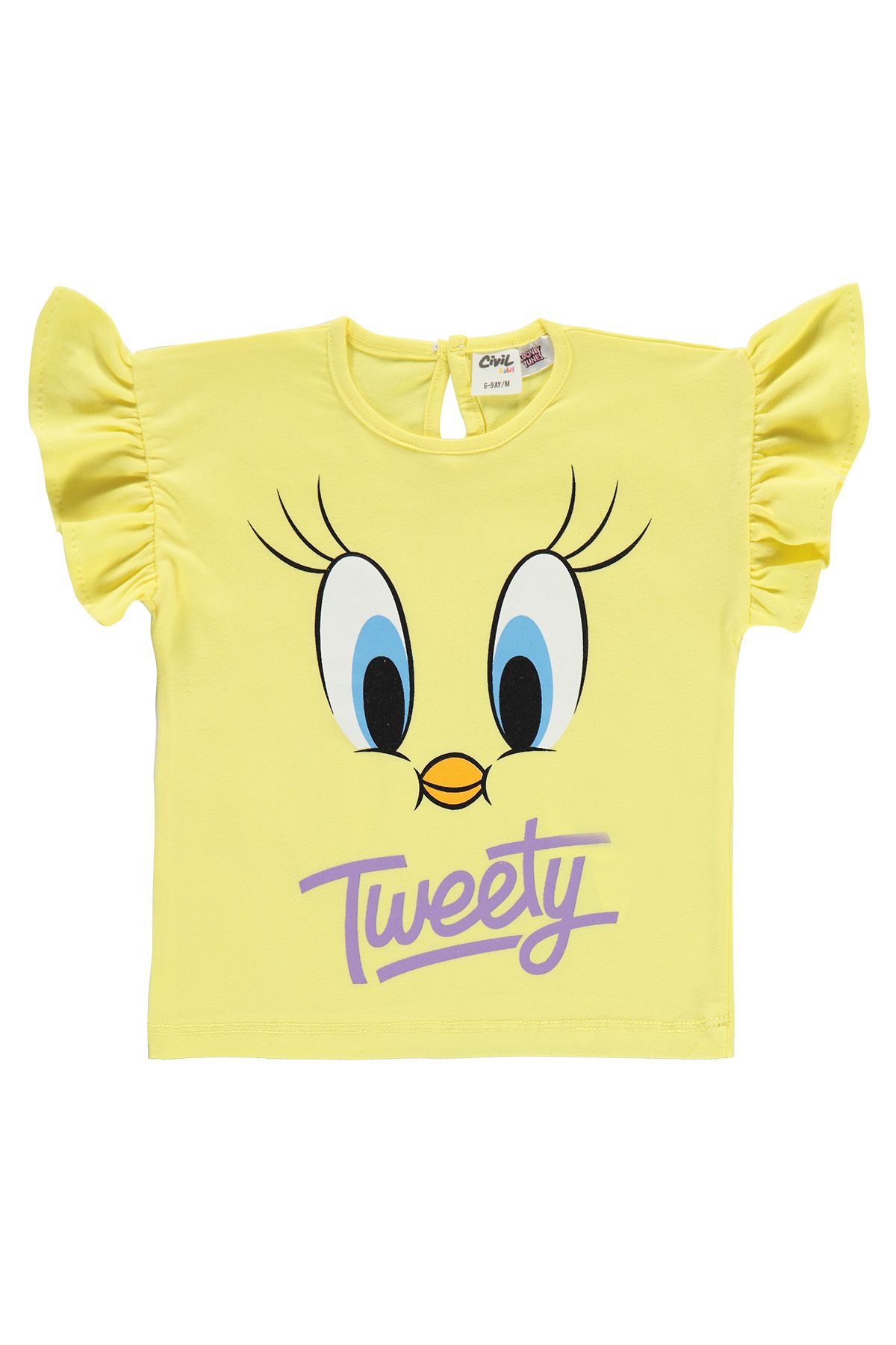 Tweety Kız Bebek Tişört 6-18 Ay Sarı