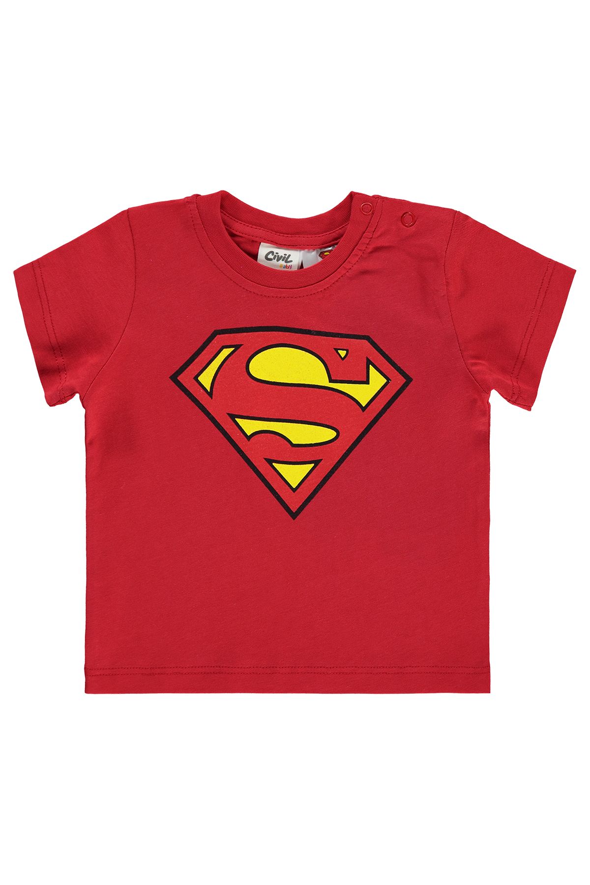 Superman Süperman Erkek Bebek Tişört 6-18 Ay Kırmızı