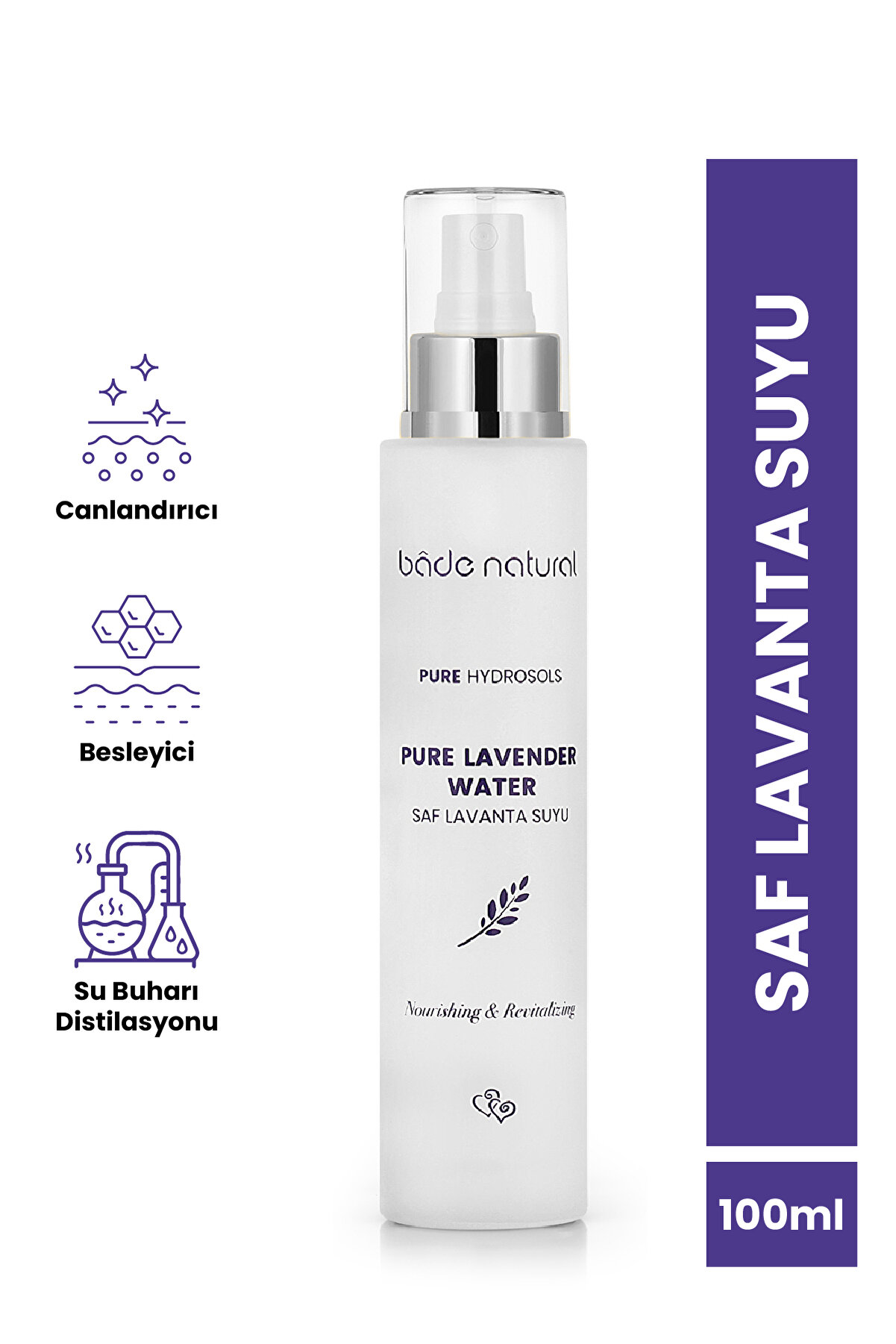 Bade Natural Lavanta Suyu %100 Doğal Saç Tonik 100 ml