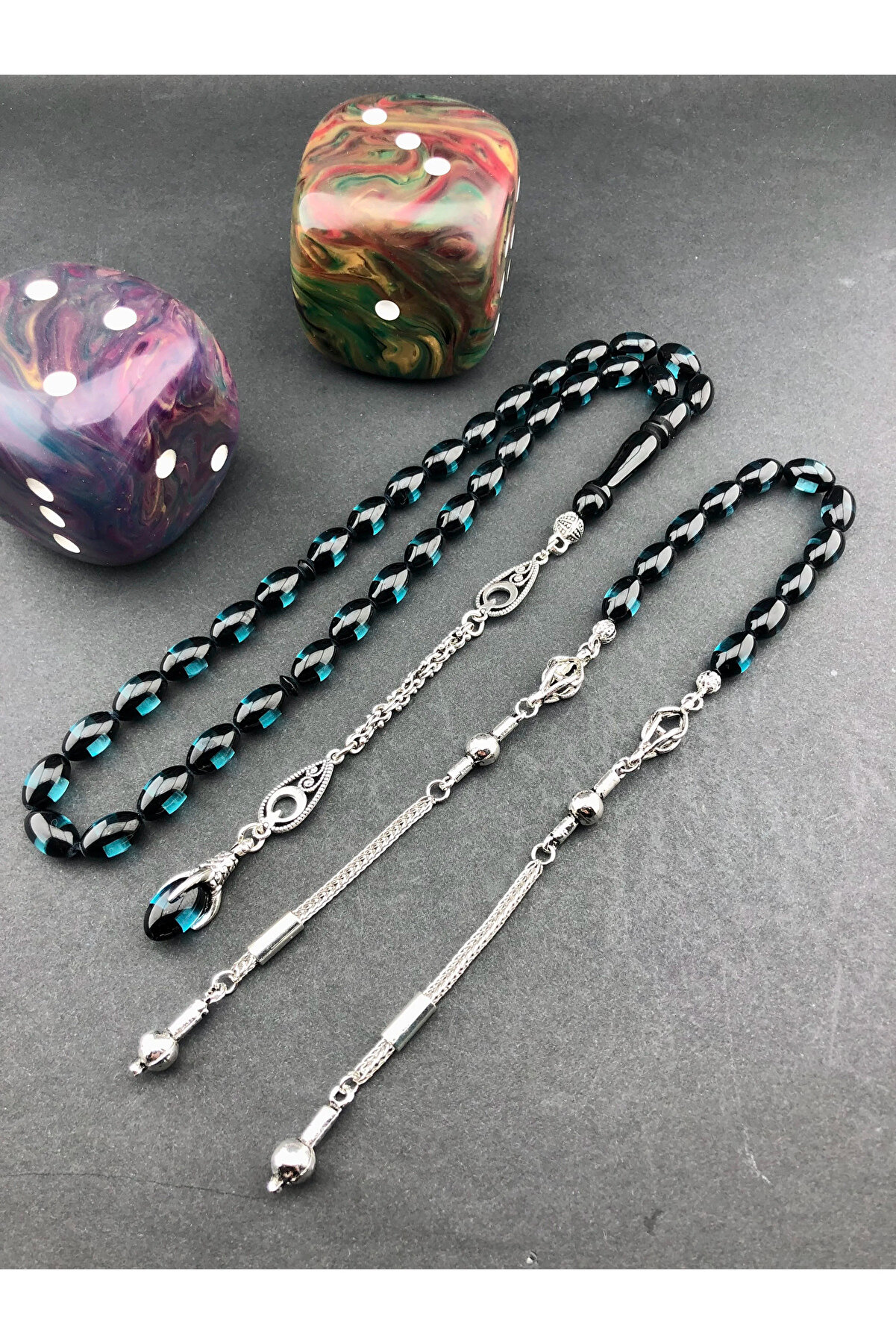 KEHRİBARGRAM Sürmeli Kehribar Tesbih Ve Zaza Seti - Doğal Kehribar ile Eşsiz Bir İçgüdü