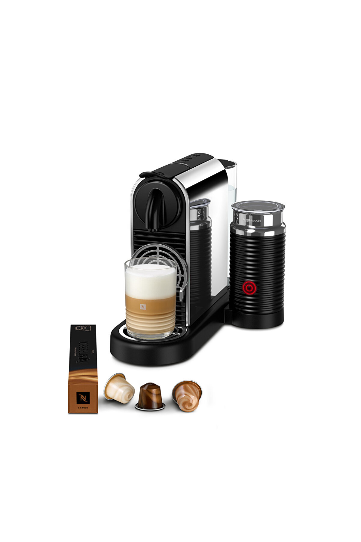 D145 Citiz Platinum Bundle Espresso Kahve Makinesi, Titan 145 Süt Köpürtücü