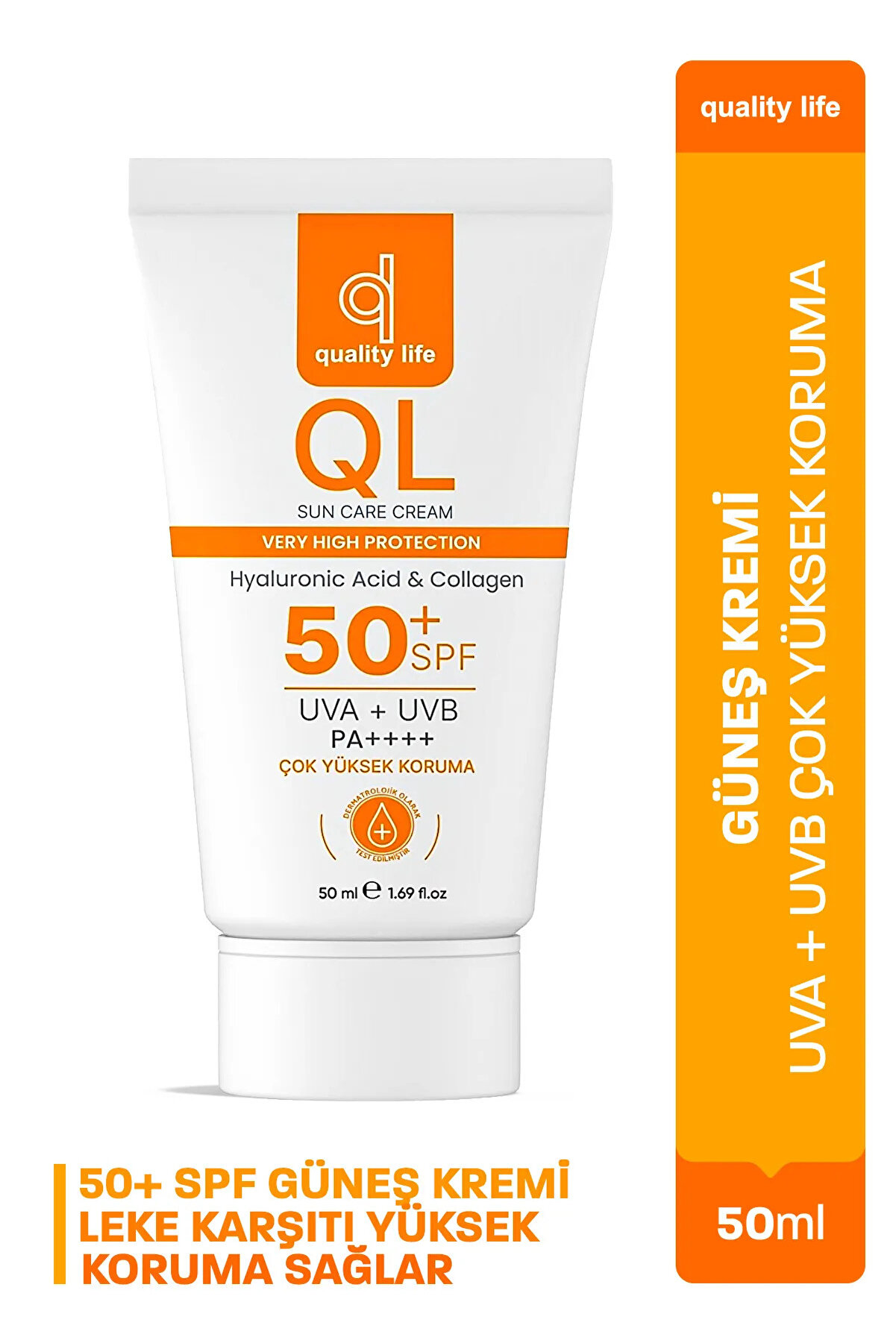 Quality Life Yüksek Koruyucu Yüz Güneş Kremi SPF 50+ 50 ML