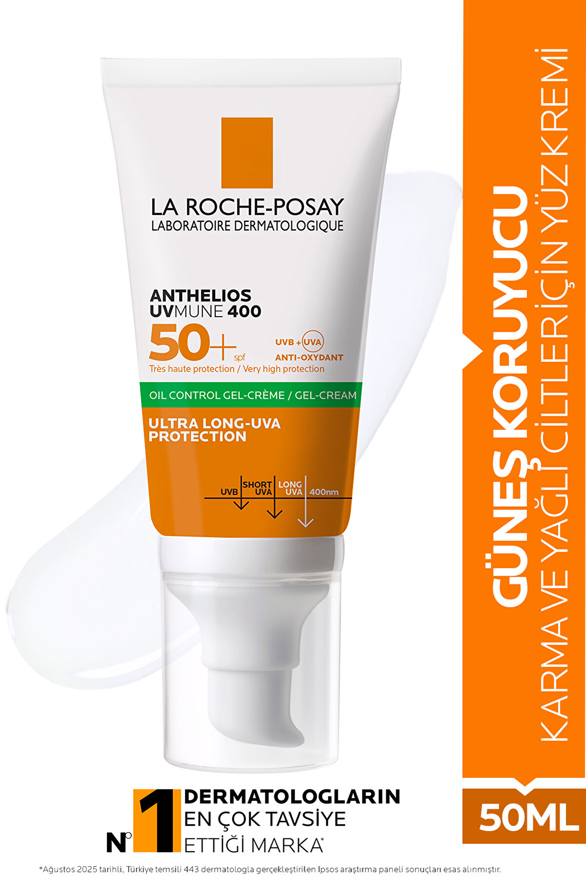 La Roche Posay Anthelios Oil Control Gel Cream SPF50+ 50 ml - Çocuk Güneş Koruma