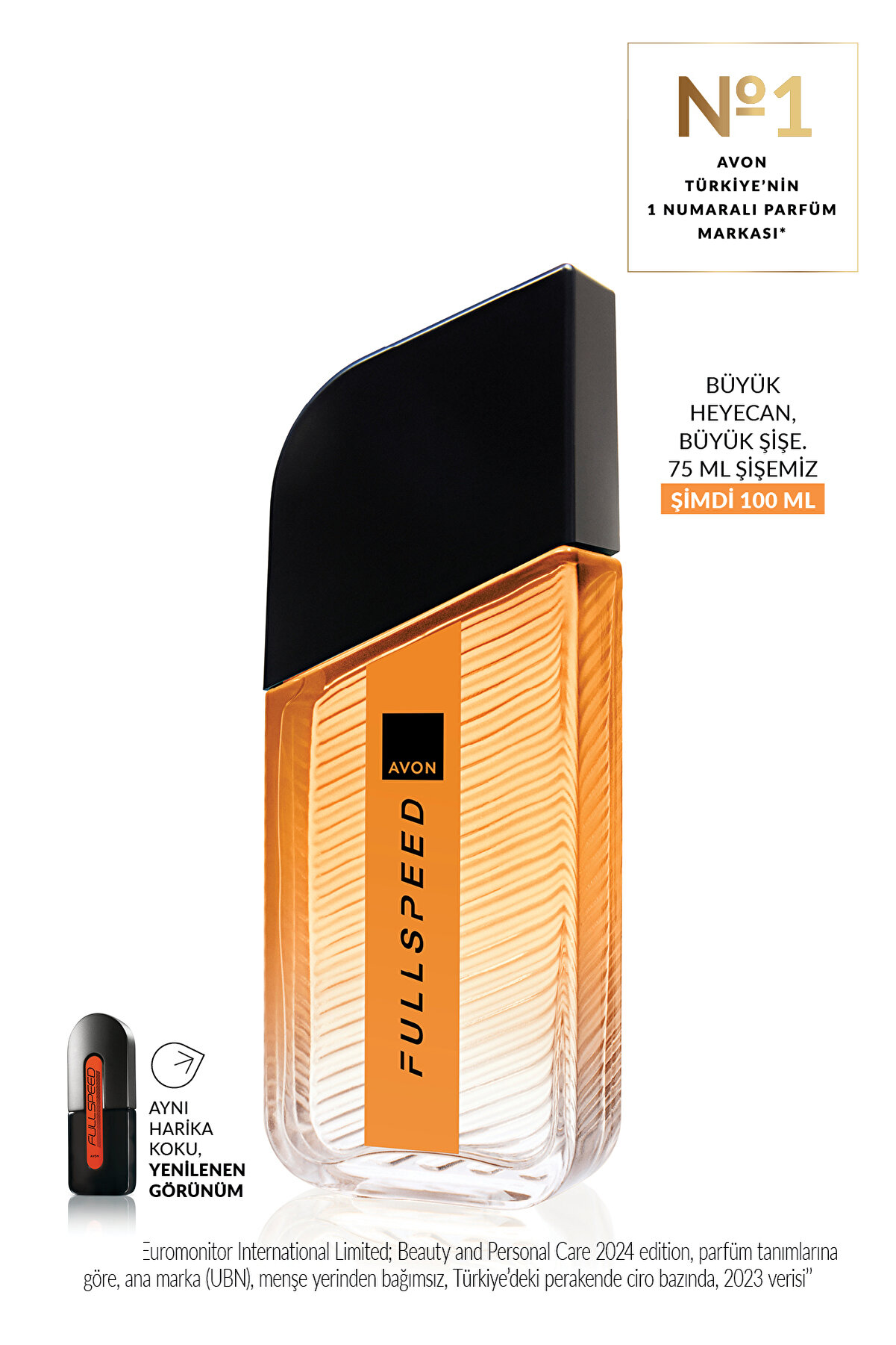 Avon Full Speed Erkek Parfüm EDT 100 ml – Dinamik ve Enerjik Kokusu