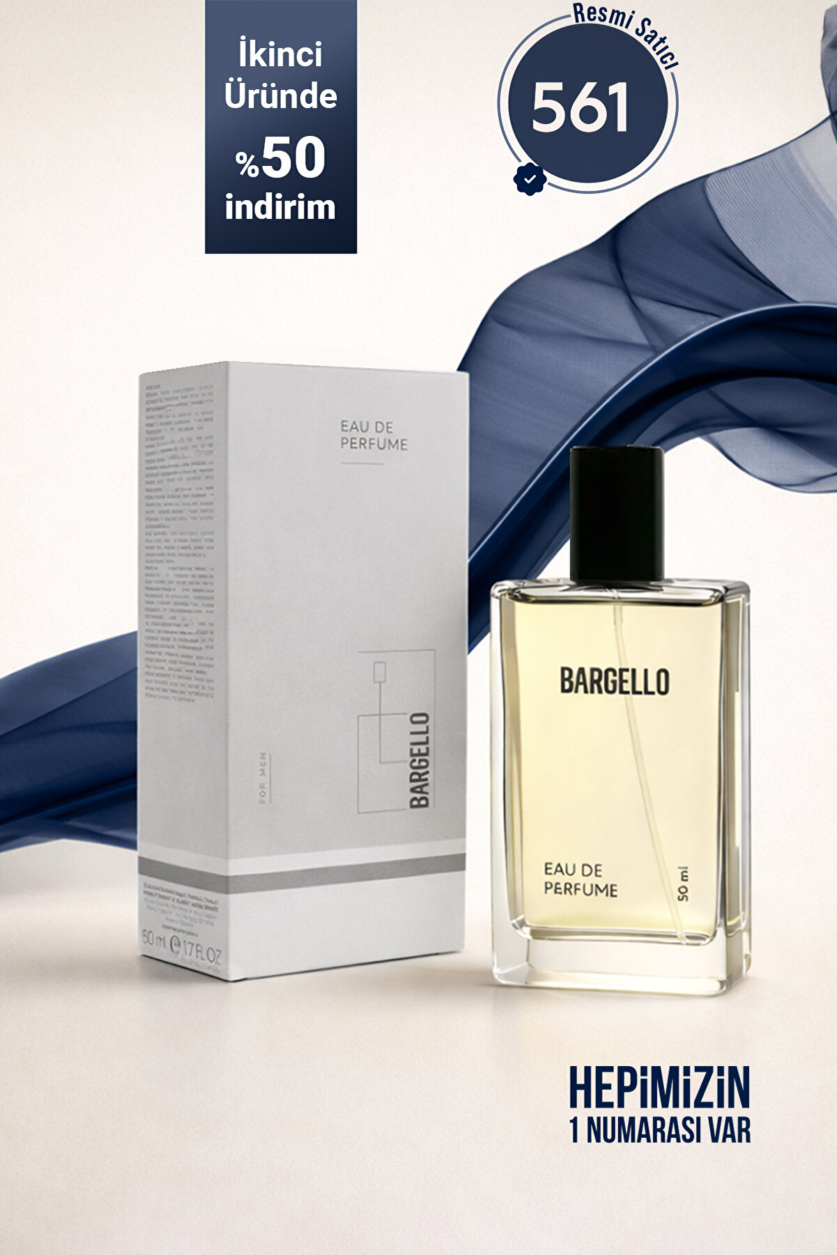 Bargello 561 Erkek Parfümü 50 ml - Ferah ve Kalıcı EDP