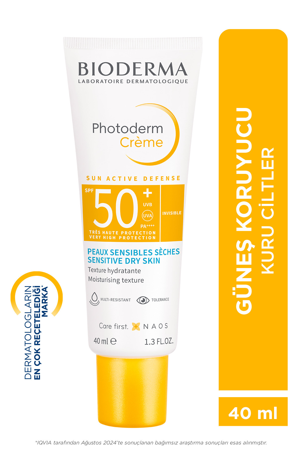 Bioderma Photoderm SPF50+ Kuru Ciltler için Yüksek Korumalı Yüz Güneş Kremi 40 ml