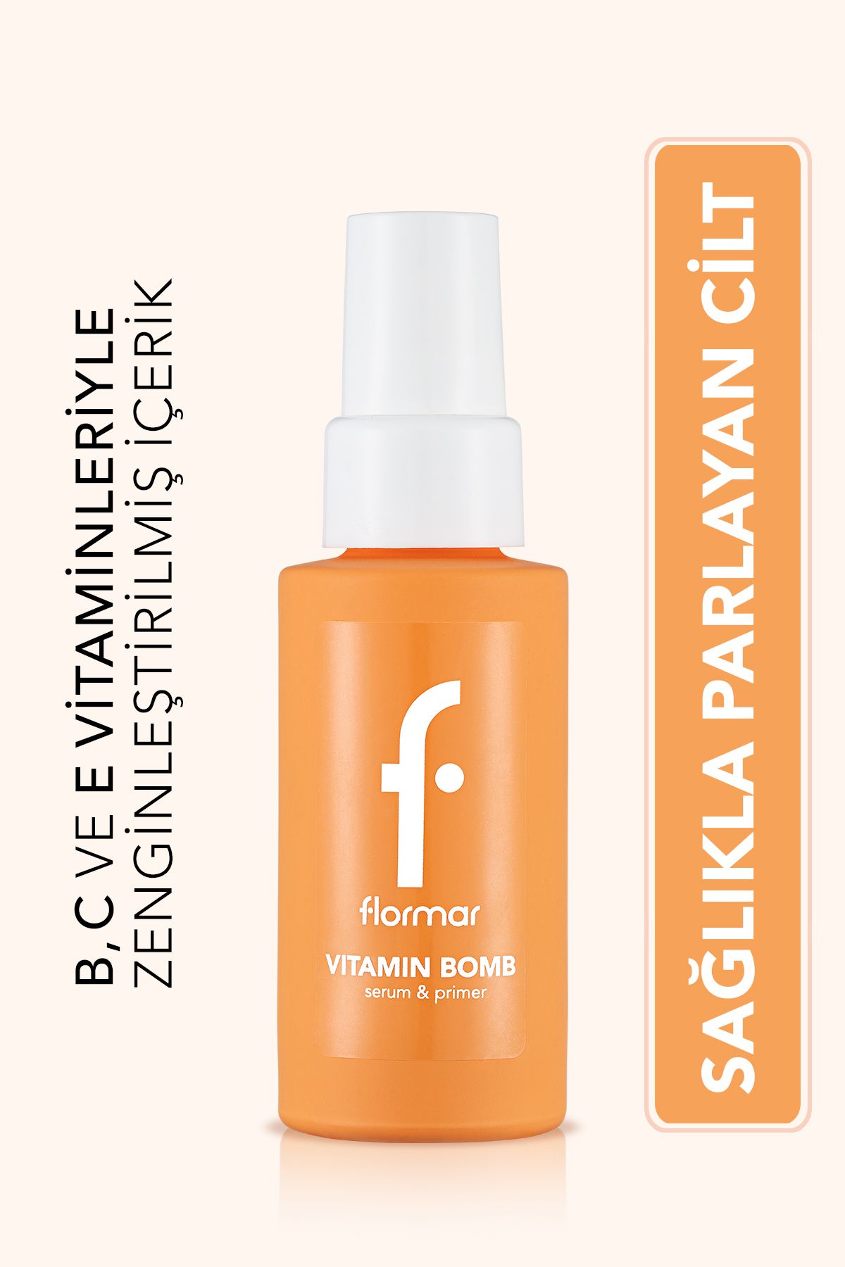 Flormar Nem ve Işıltı Veren Vitaminli Serum-Makyaj Bazı - Vitamin Bomb Serum&Primer - 000 - 8682536046305