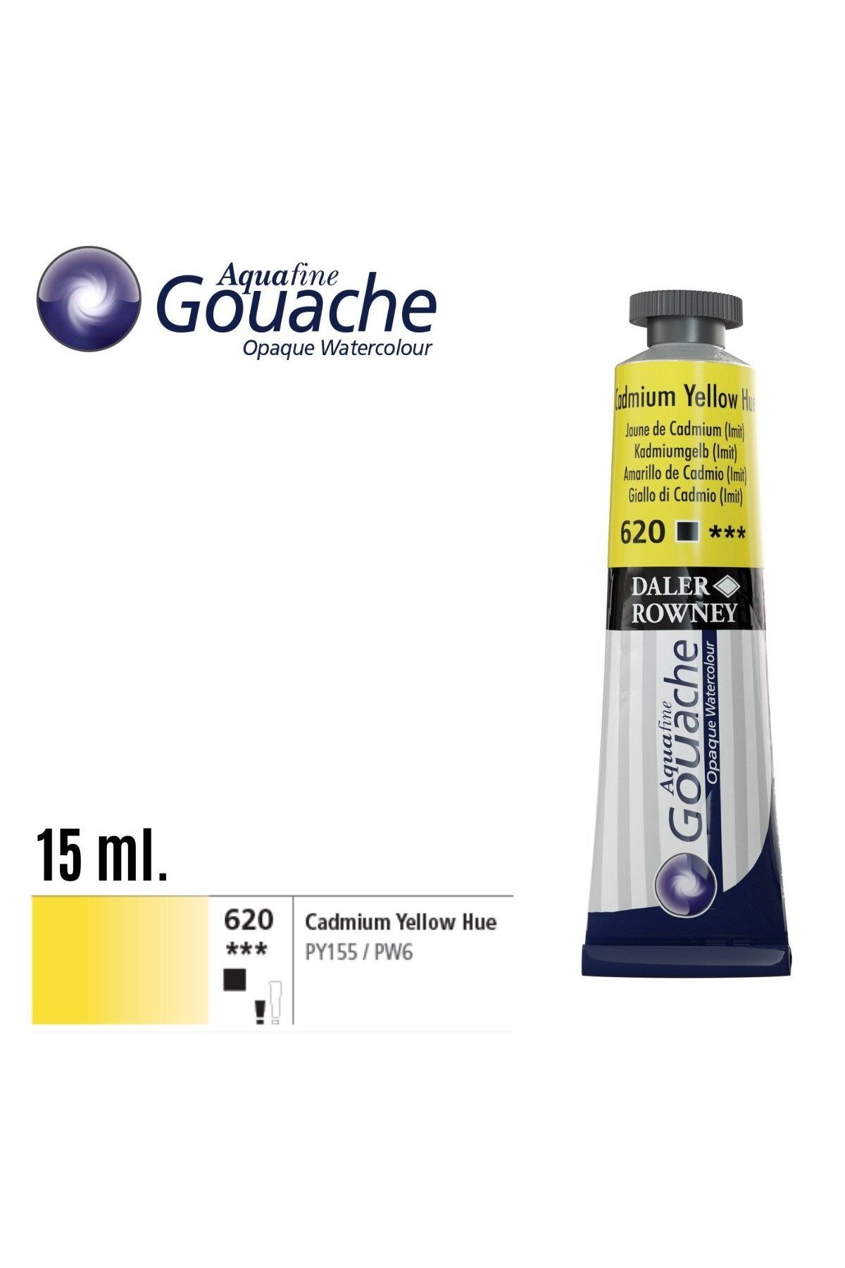 Genel Markalar Aquafine Guaj Boya Tüp 15ml 620 Cadmium Yellow Hue