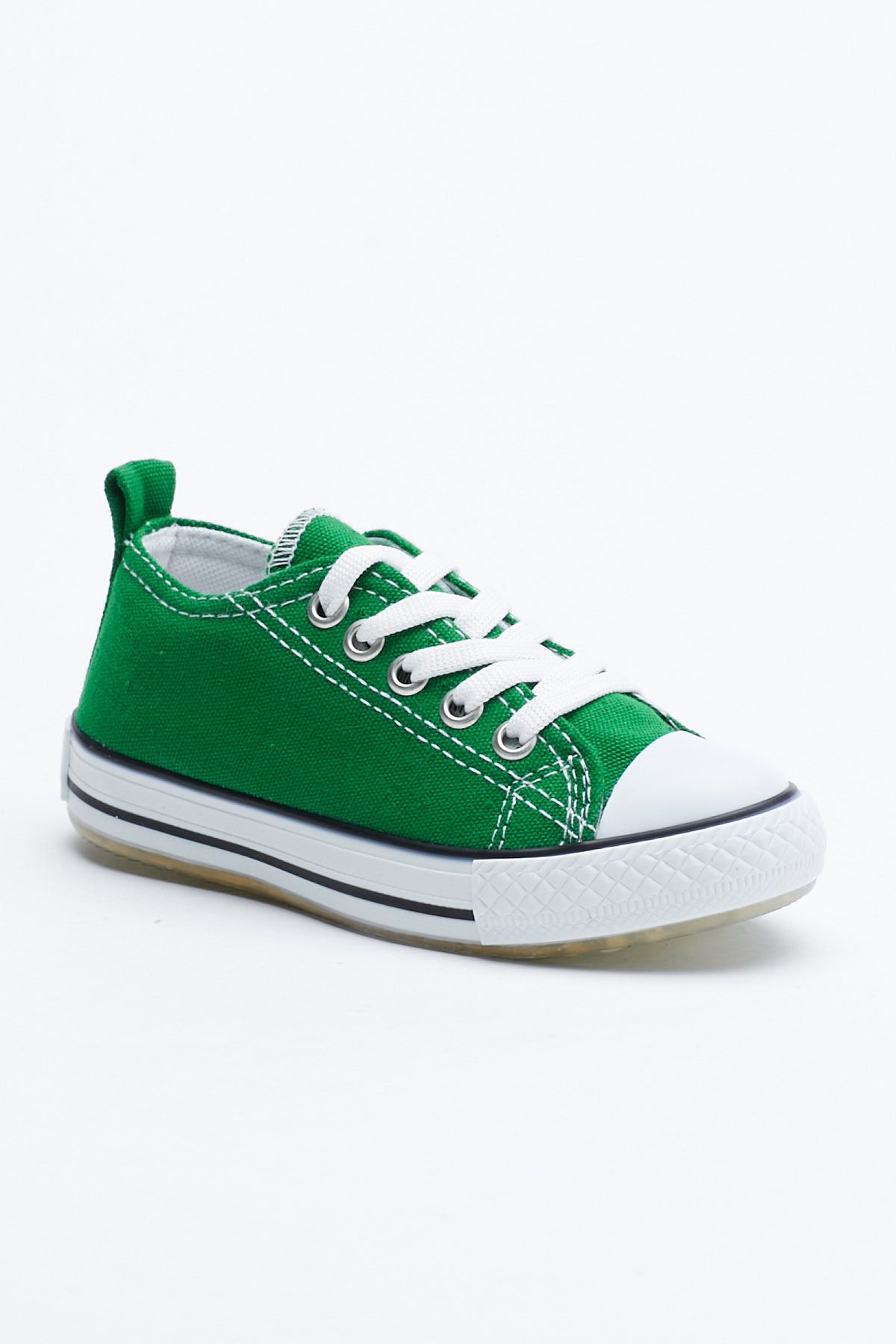 Tonny Black Çocuk Unisex Yeşil Işıklı Bağcıklı Spor Ayakkabı Tb998