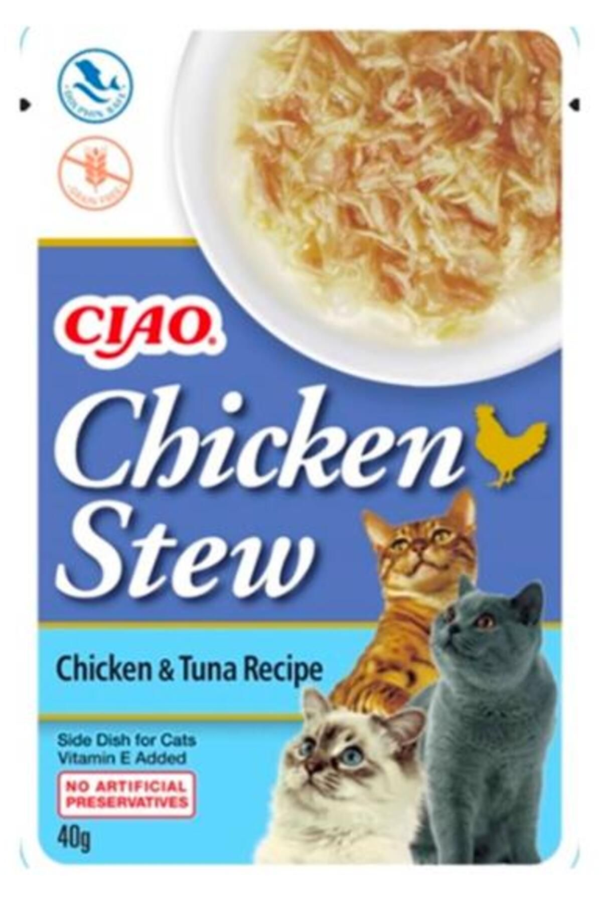 Ciao Tavuk Güveç ve Ton Balıklı Kedi Et Ezmesi 40 gr