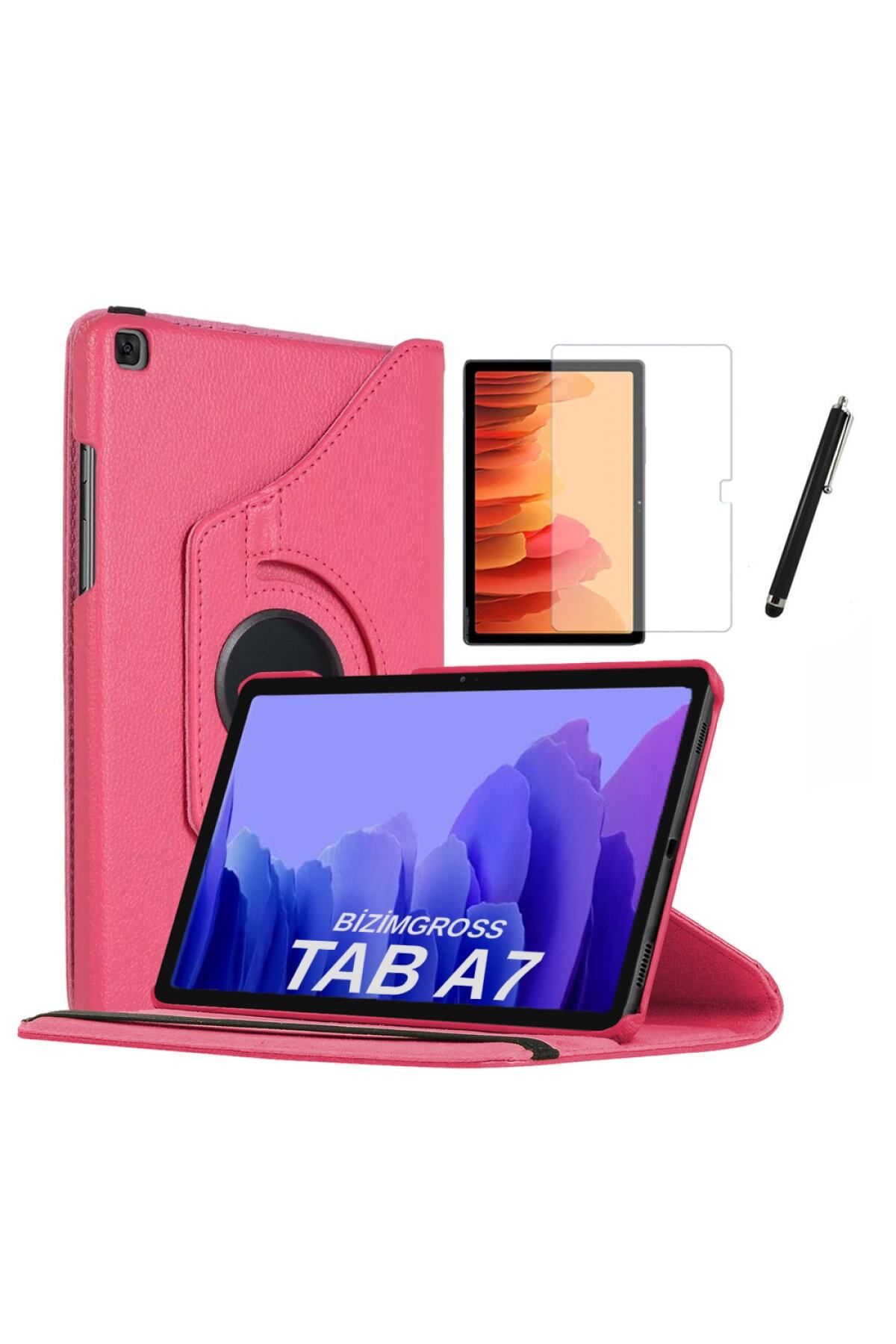 GoGoPlus Galaxy Tab A7 Sm T500 T505 T507 Uyumlu Dönebilen Tablet Kılıfı+Ekran Koruyucu + Kalem 10.4