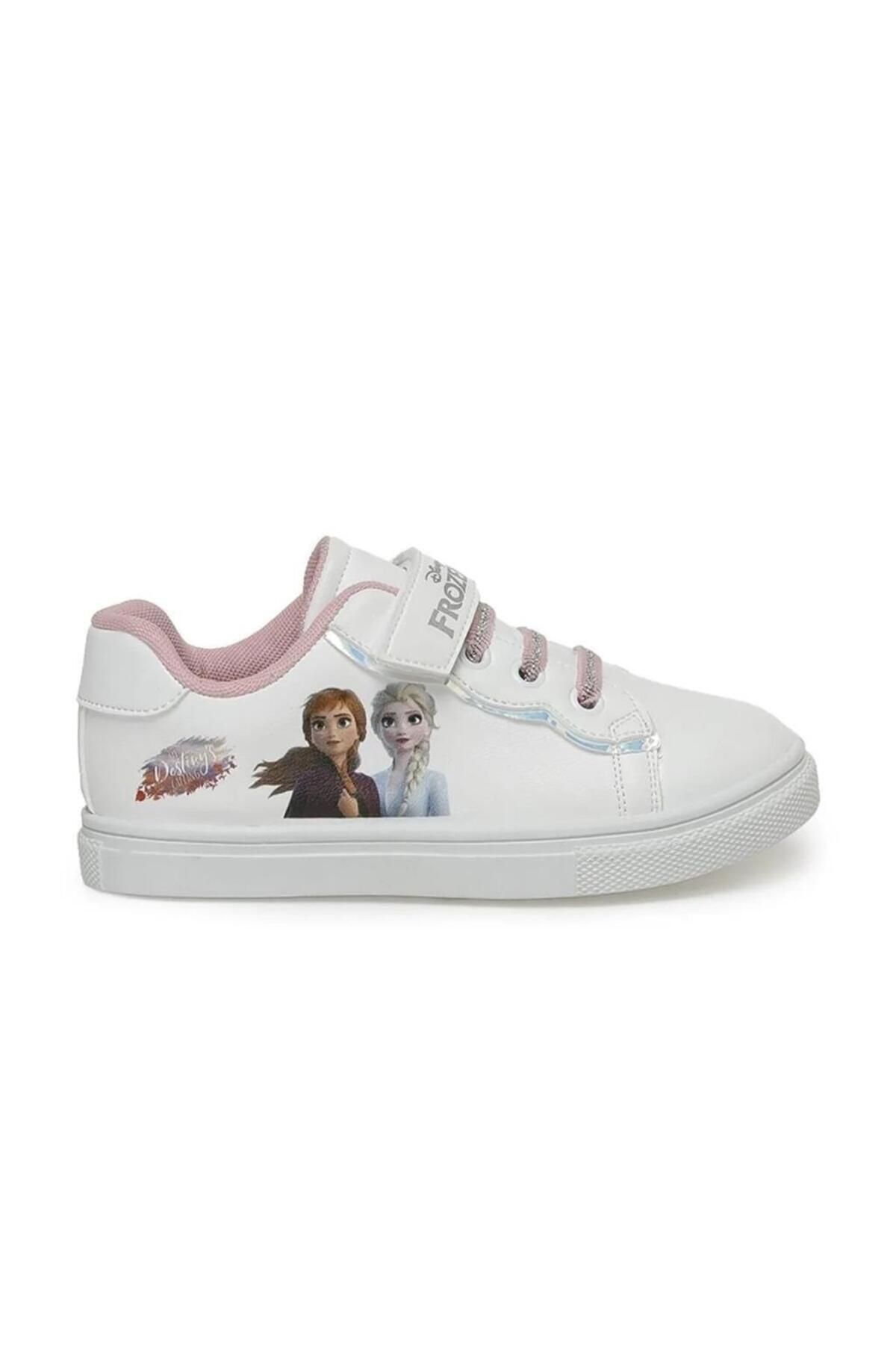 Frozen Elsa Kız Çocuk Beyaz / Pudra Spor Ayakkabı Sneaker