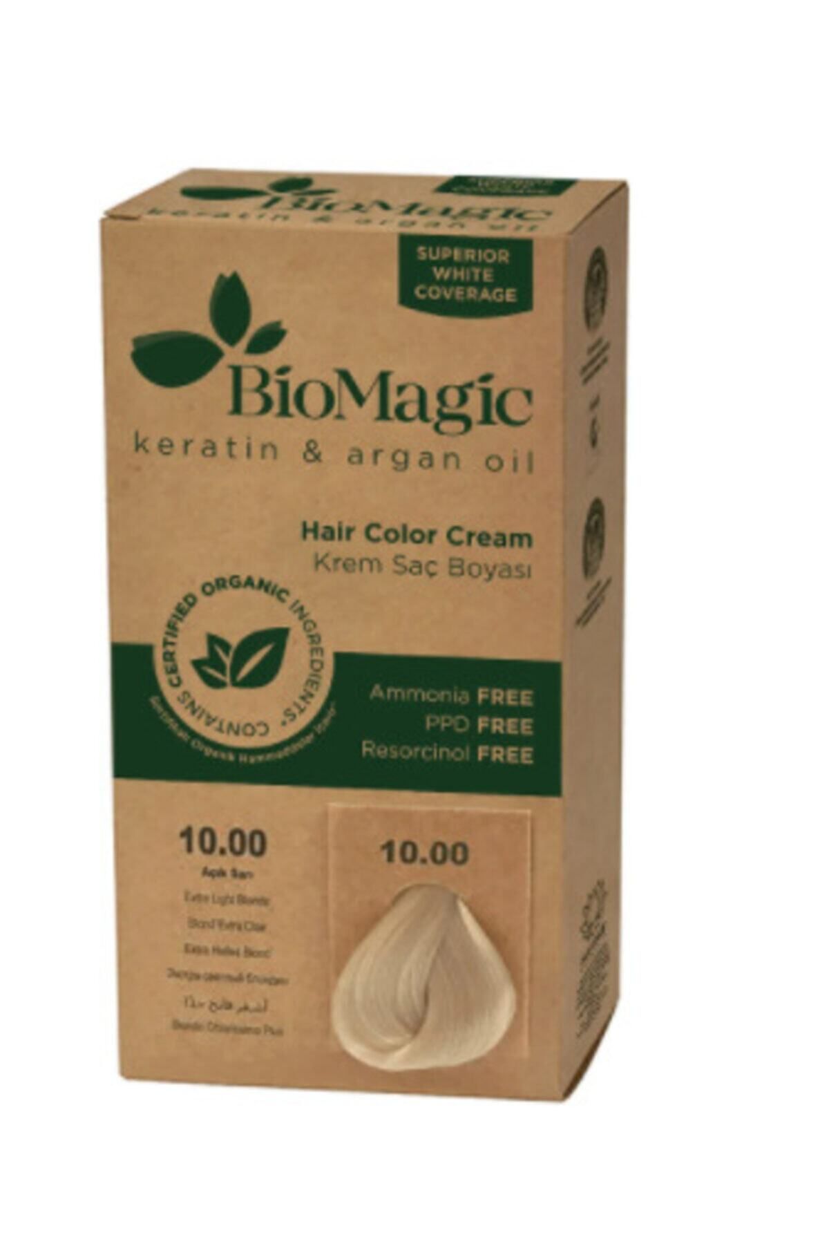 BioMagic Kopya - Biomagic Doğal Saç Boyası Açık Sarı No: 10.00