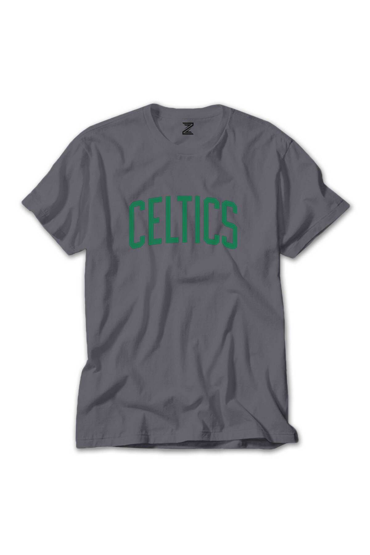 Tomris Hatun Boston Celtics Yazı Renkli Tişört Gri Renkli L Beden