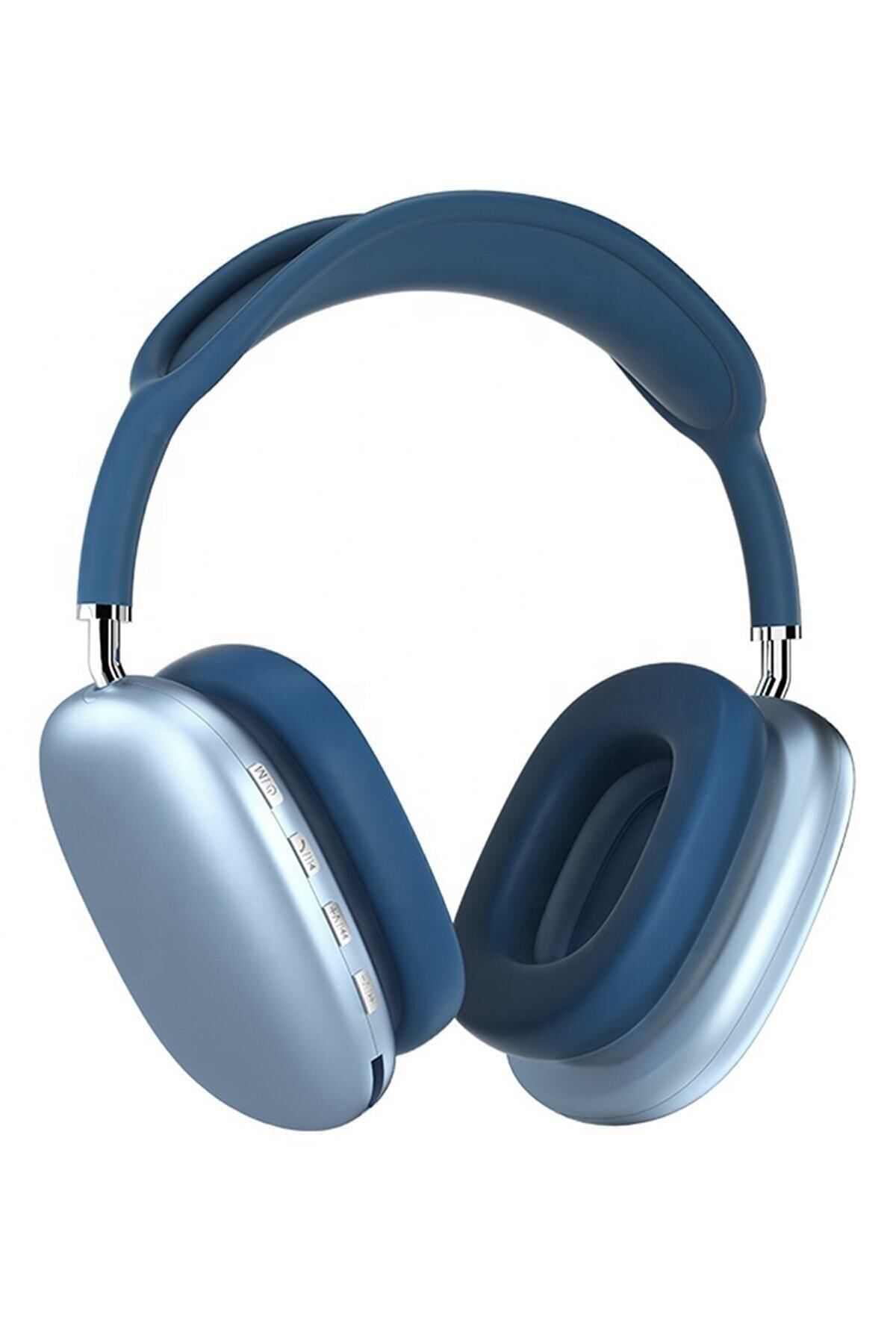 Atesshoppıng P9 Air Max Kablosuz 5.0 Mikrofonlu Bluetooth Kulaklık Mavi (P9)