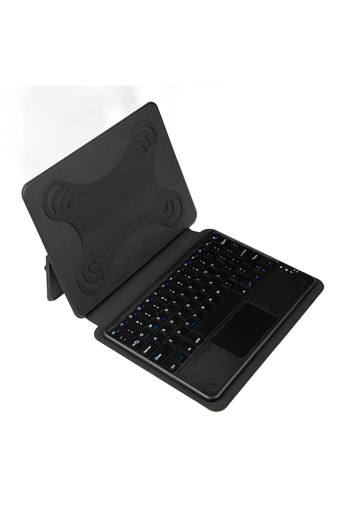 Nezih Case Pro 12.9 2020/21/22 M1/m2 (4-5.NESİL) Bluetooth Bağlantılı Standlı Klavyeli Trackpad Tablet Kılıfı