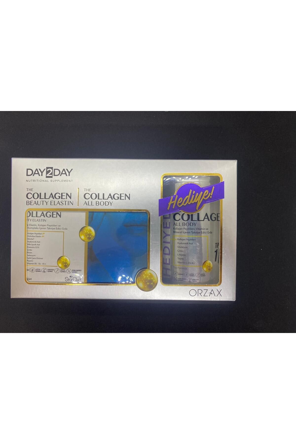 DAY2DAY Collagen ELASTIN 30 Tb + ALL BODY Hediyeli