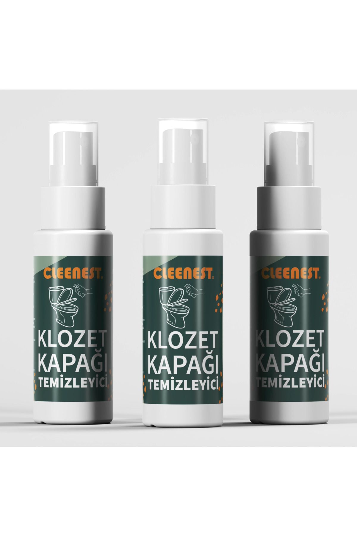 Cleenest Klozet Kapağı Temizleyici Taşınabilir Spreyli 3 adet x 50 ml