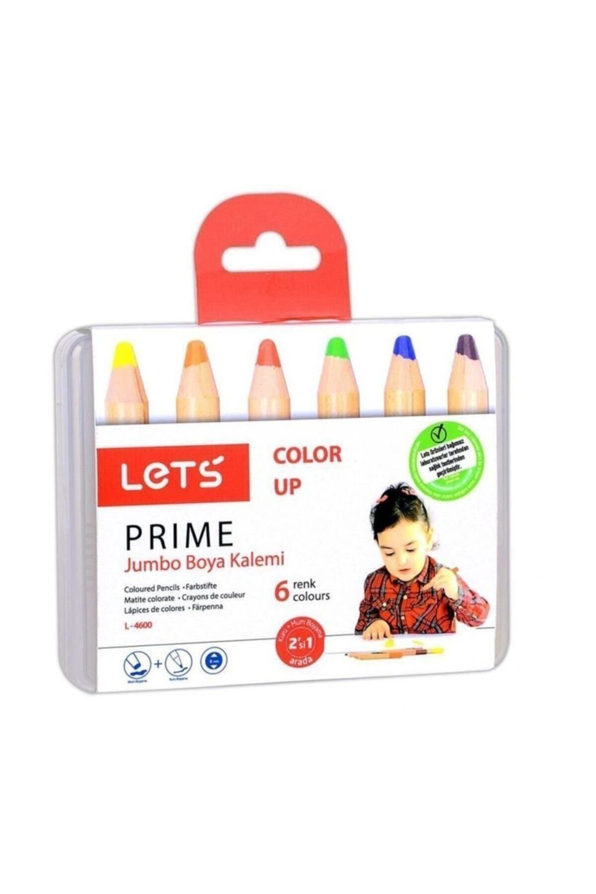 Lets Color Up Prime Jumbo Boya Kalemi 6lı L-4600