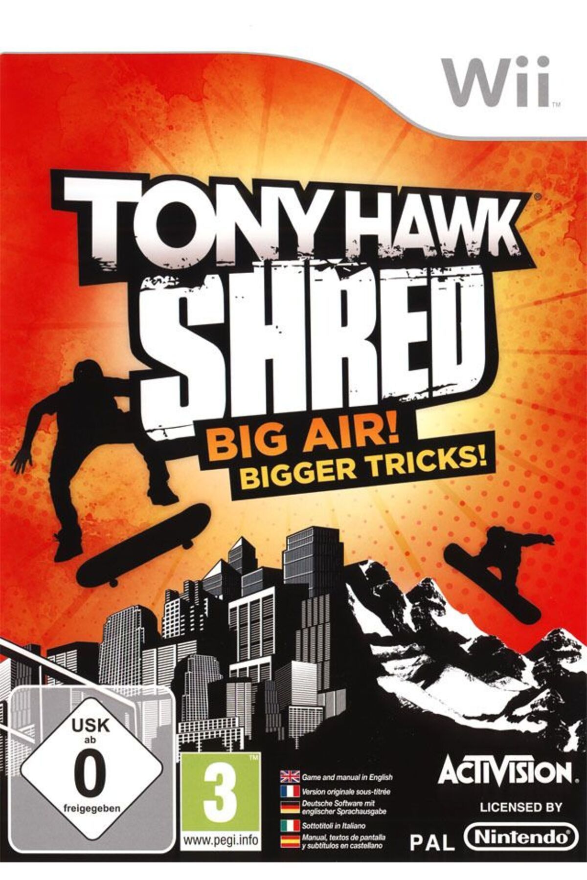 Activision Tony Hawk Shred Nintendo Wii Oyun