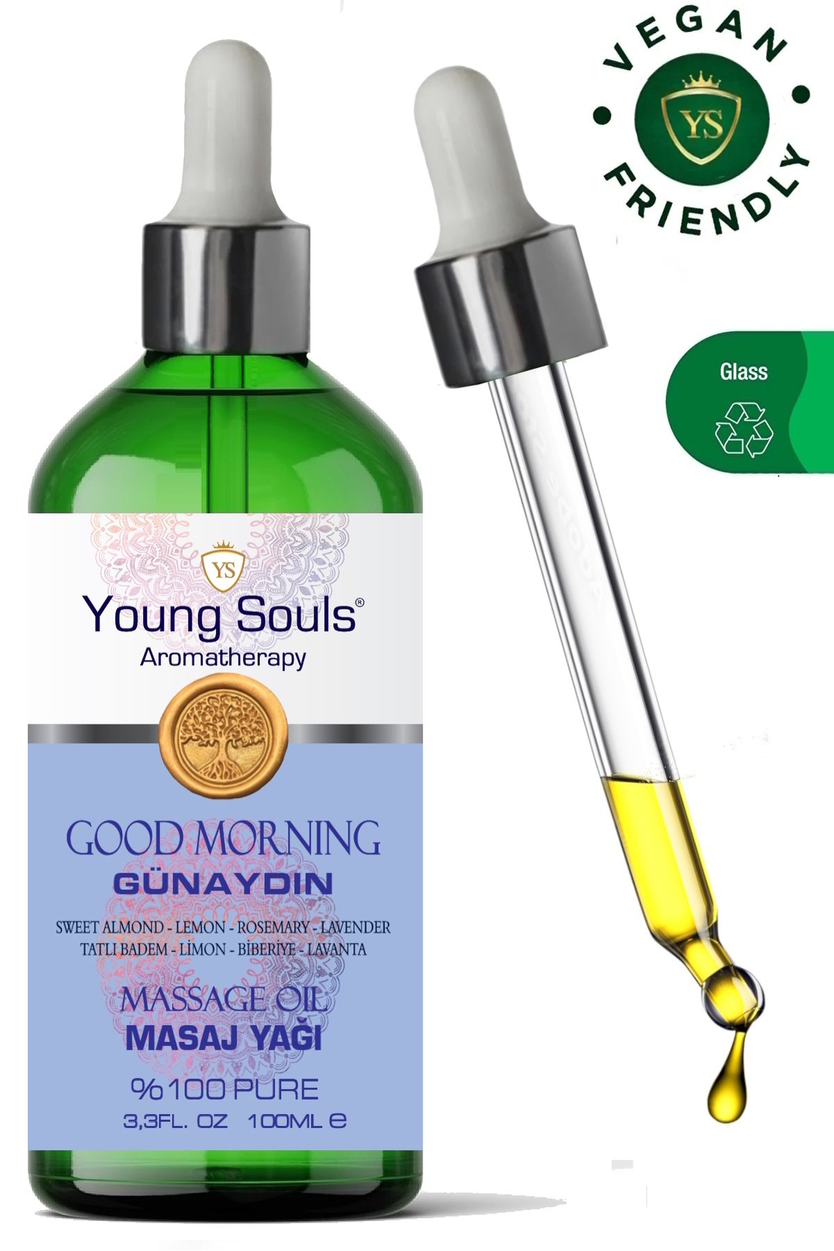 YOUNG SOULS Aromatherapy Good Morning Massage Oil Günaydın Masaj Yağı 100 Ml