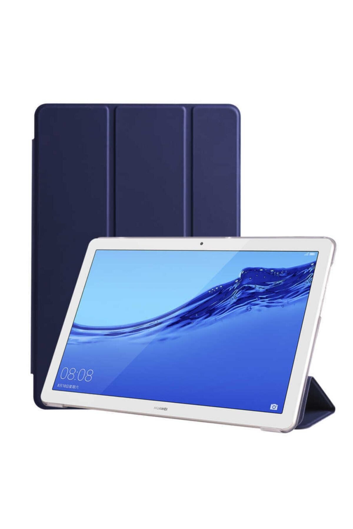 Dolia For Huawei Mediapad T3 10" Kılıf Standlı Uyku Modlu Smart Cover Tablet Kılıfı