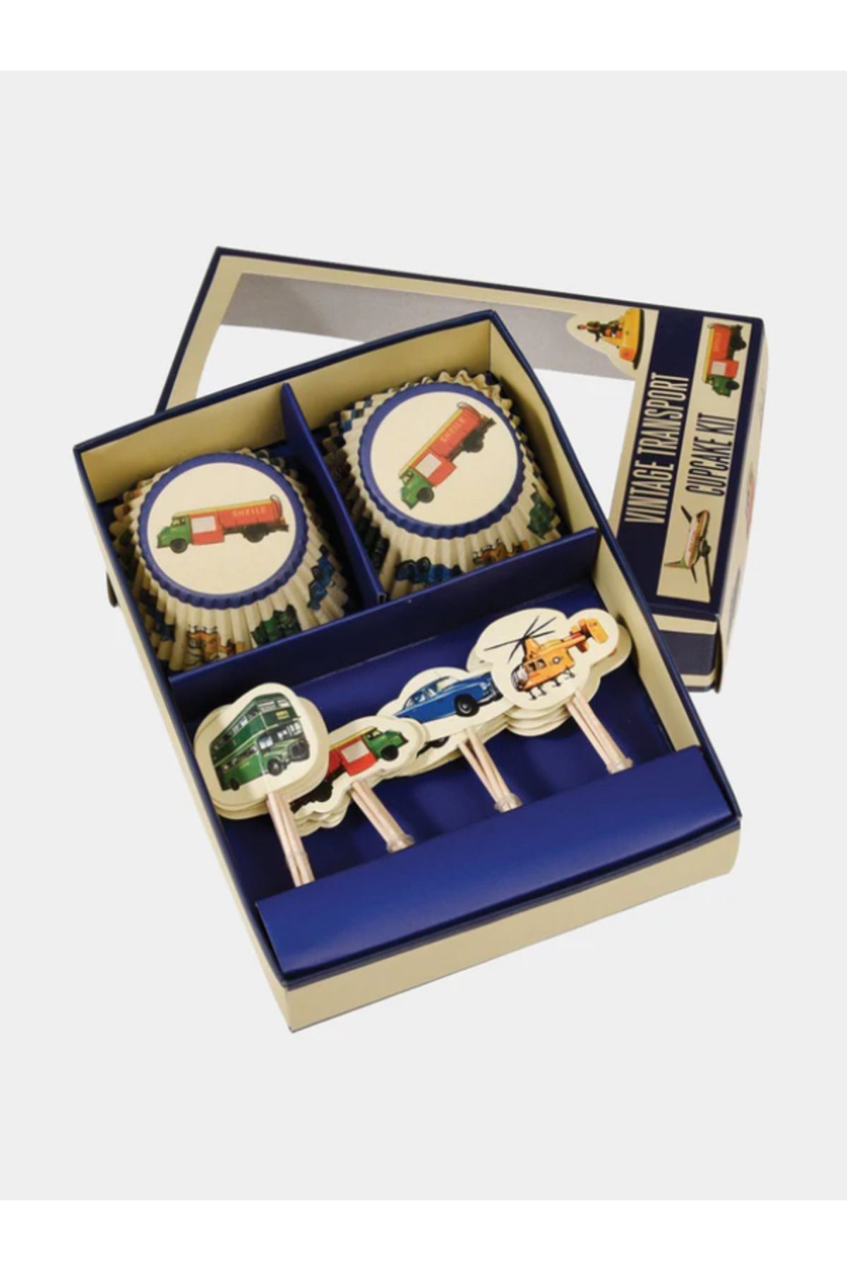 Mare Karnaval Vintage Cupcake Kit, Hazır Set, Doğum Günü Kek Kalıbı