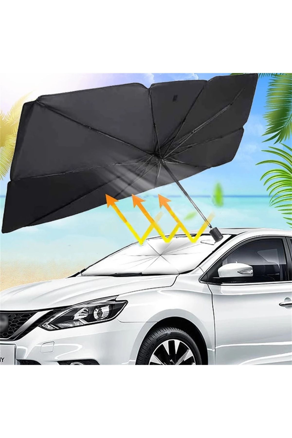 The Lavinia Araç şemsiyesi Otamatik güneşlik ön cam kapatan araç şemsiyesi