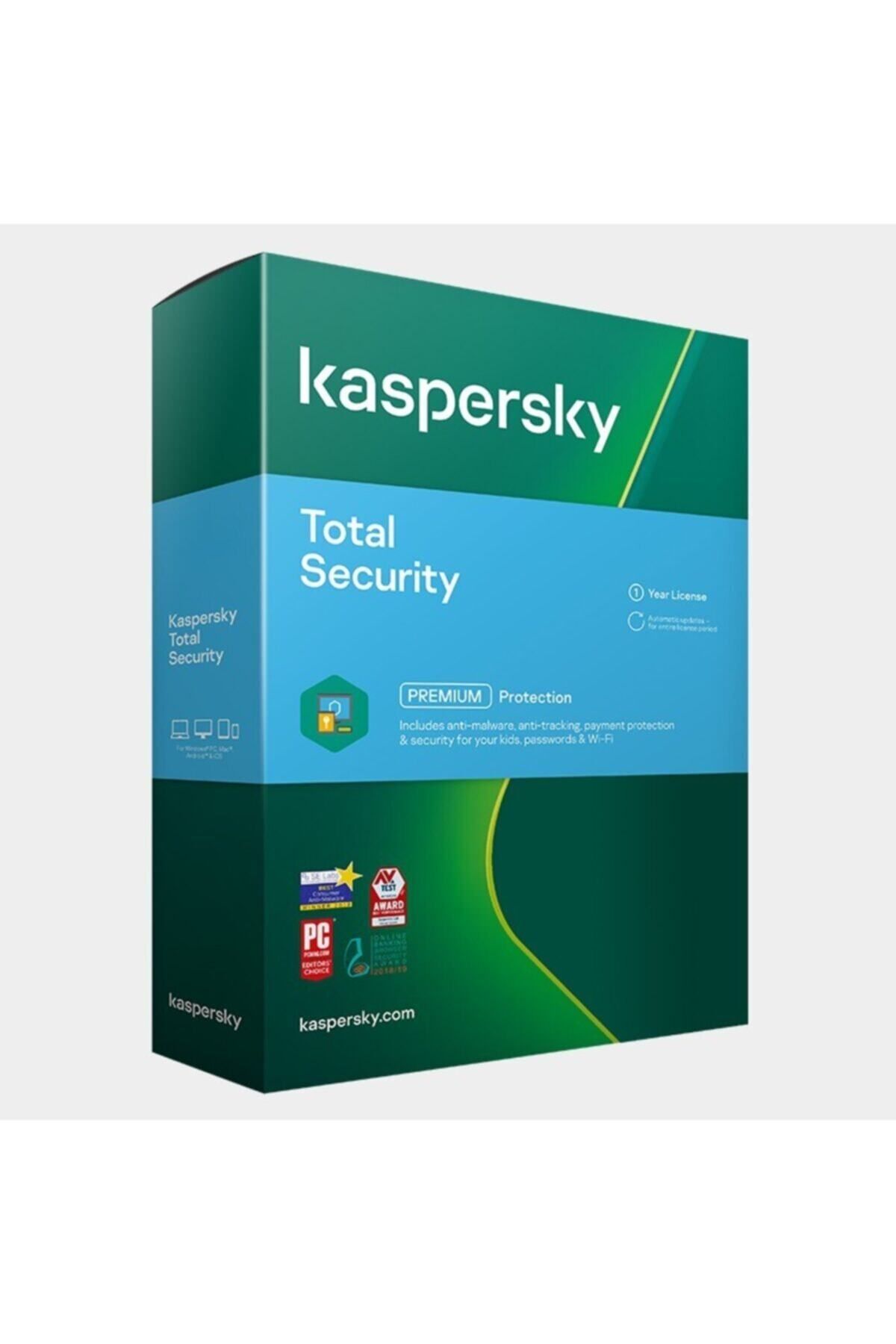 Kaspersky Total Security Kullanıcı 1 Cihaz Virüs Programı