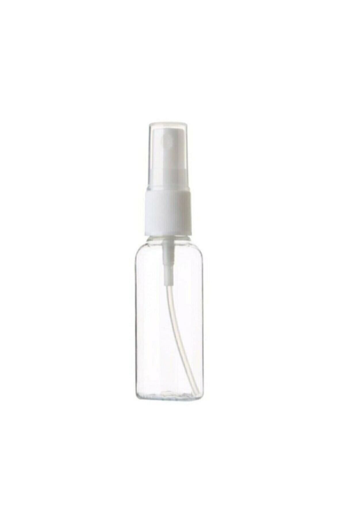 JULIANO 100 Adet Boş Şişe Spreyli Kolonya Şişesi Doldurulabilir Cep Plastik Parfüm Şişesi 30 ml
