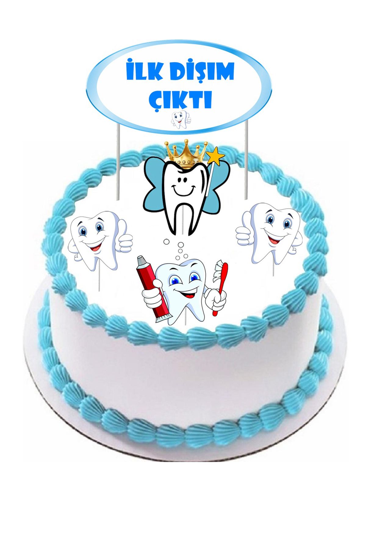Pasta9 İlk Diş Erkek Çocuk Kürdanı Set Kuşe Kağıda Baskı Görseldeki Gibi Gelecektir
