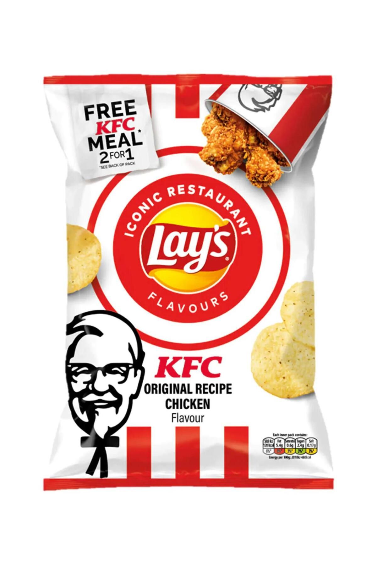 Lays Lays KFC Original Recipe Chicken Falvor 120 Gram - KFC Tavuk ...
