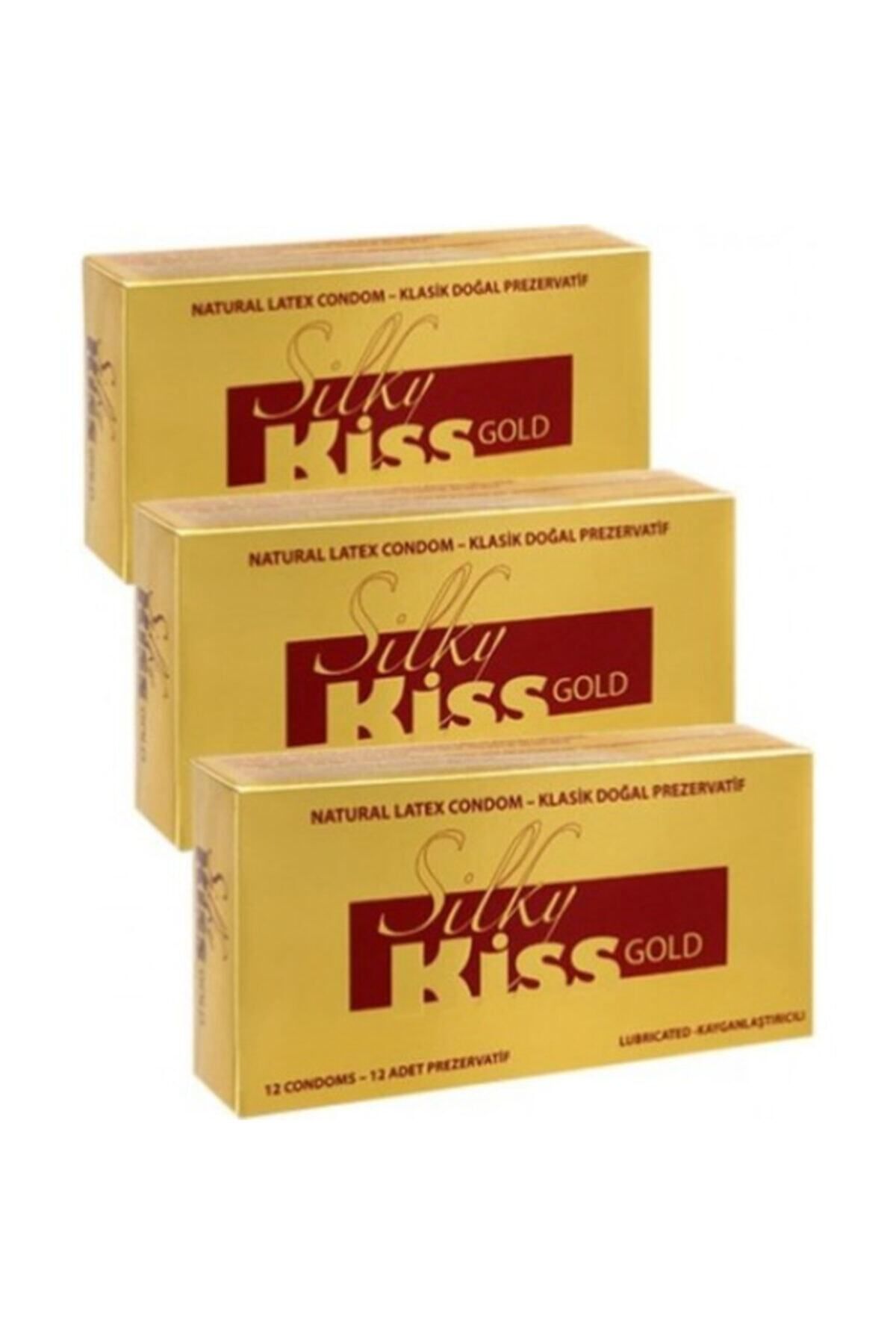 Silky Kiss Gold Kayganlastiricili Prezervatif 12 Li X3 Paket