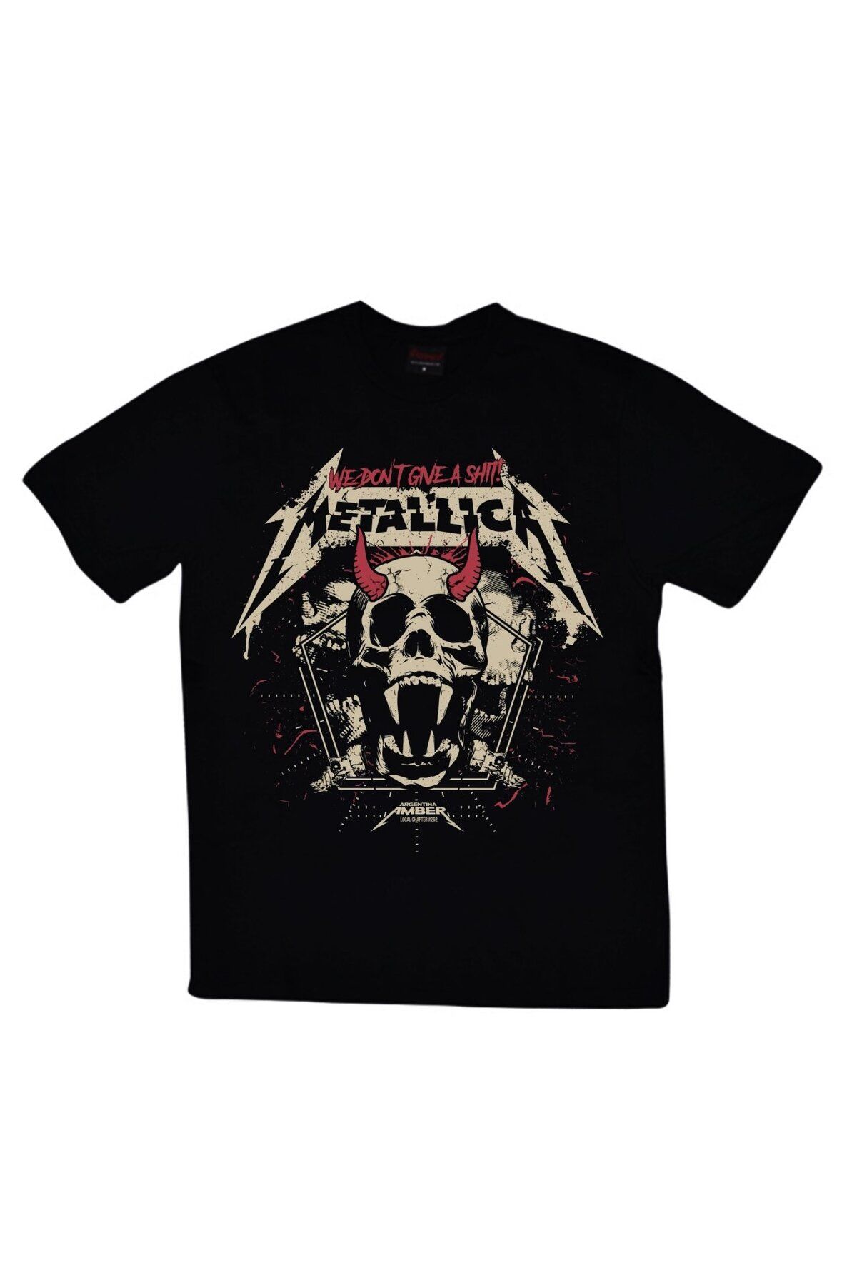 fame-stoned Metallica Baskılı T-shirt