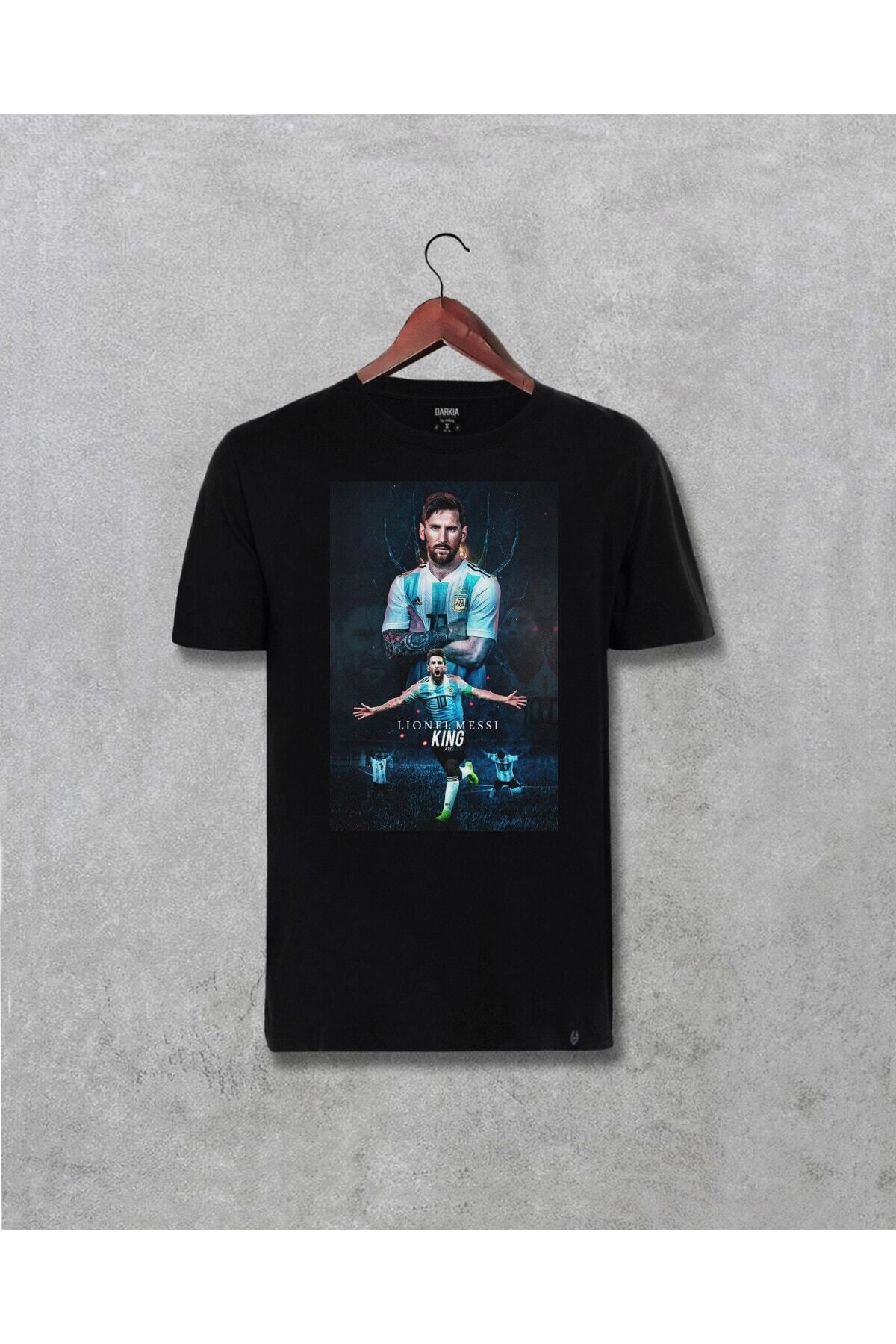 Pisa Art Lionel Messi The King Arjantin Tasarımı Baskılı (unisex) T-shirt