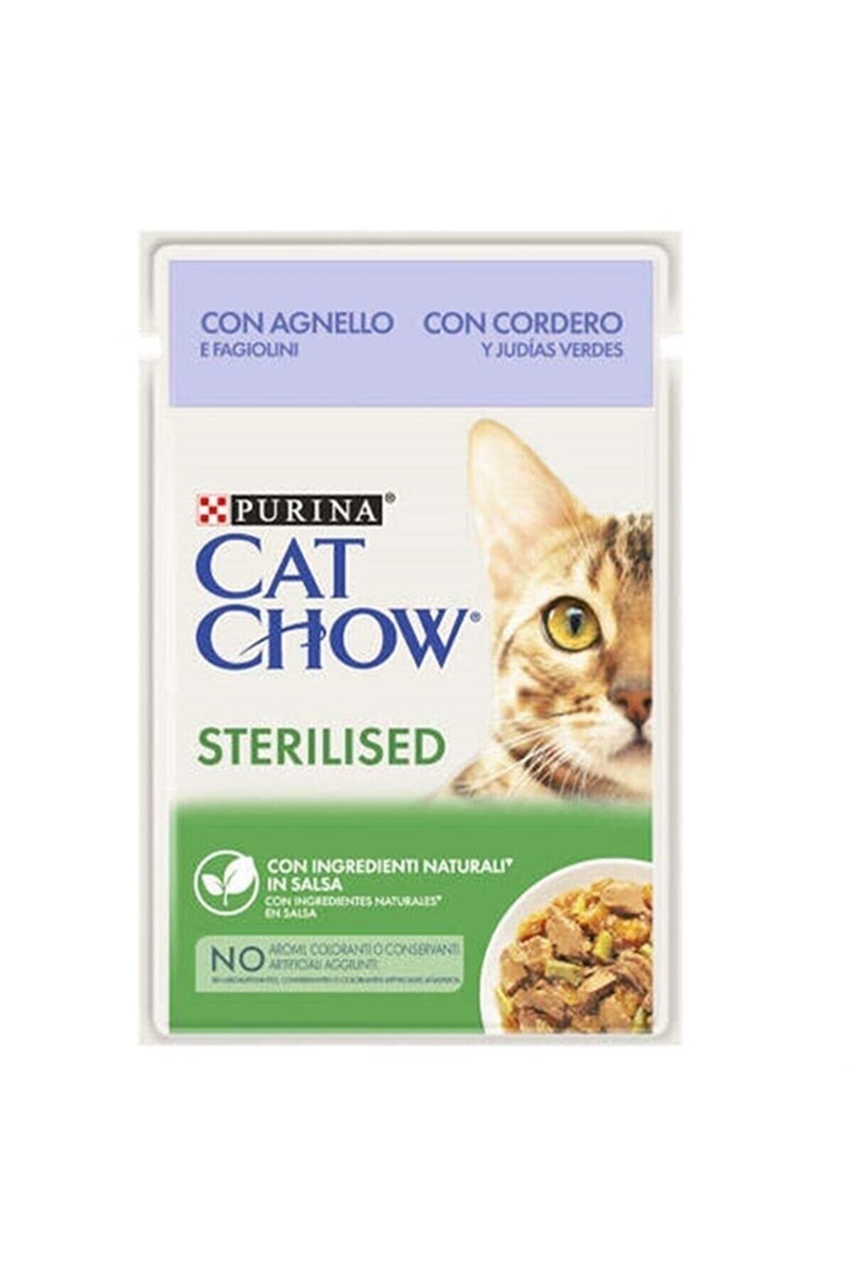 Cat Chow Sterilised Kuzu Etli Pounch 26 Adet